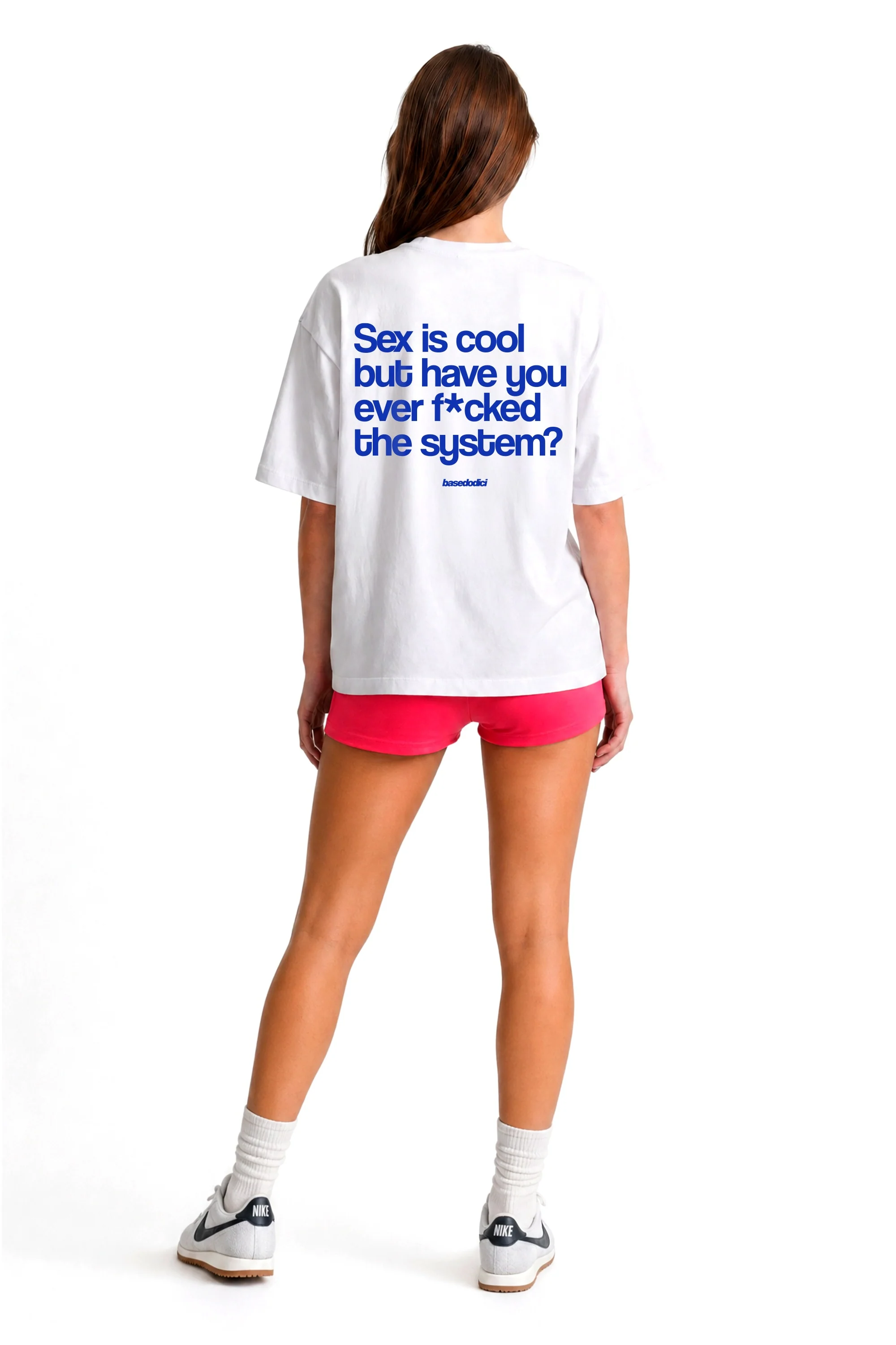 T-Shirt "COPY&PASTE" SexIsCool White/Blue - Image 9