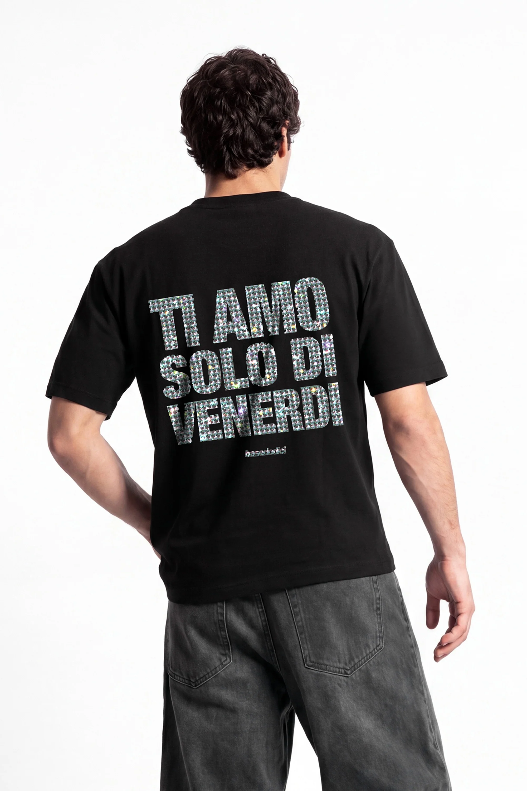 T-Shirt "COPY&PASTE" TiAmoVenerdì Black/Grillz - Image 4