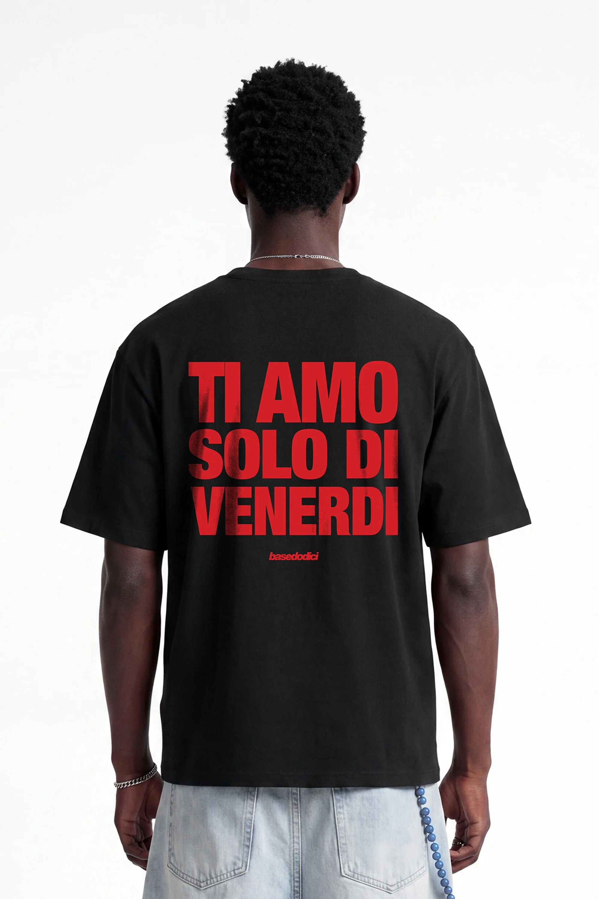 T-Shirt "COPY&PASTE" TiAmoVenerdì Black/Red - Image 2
