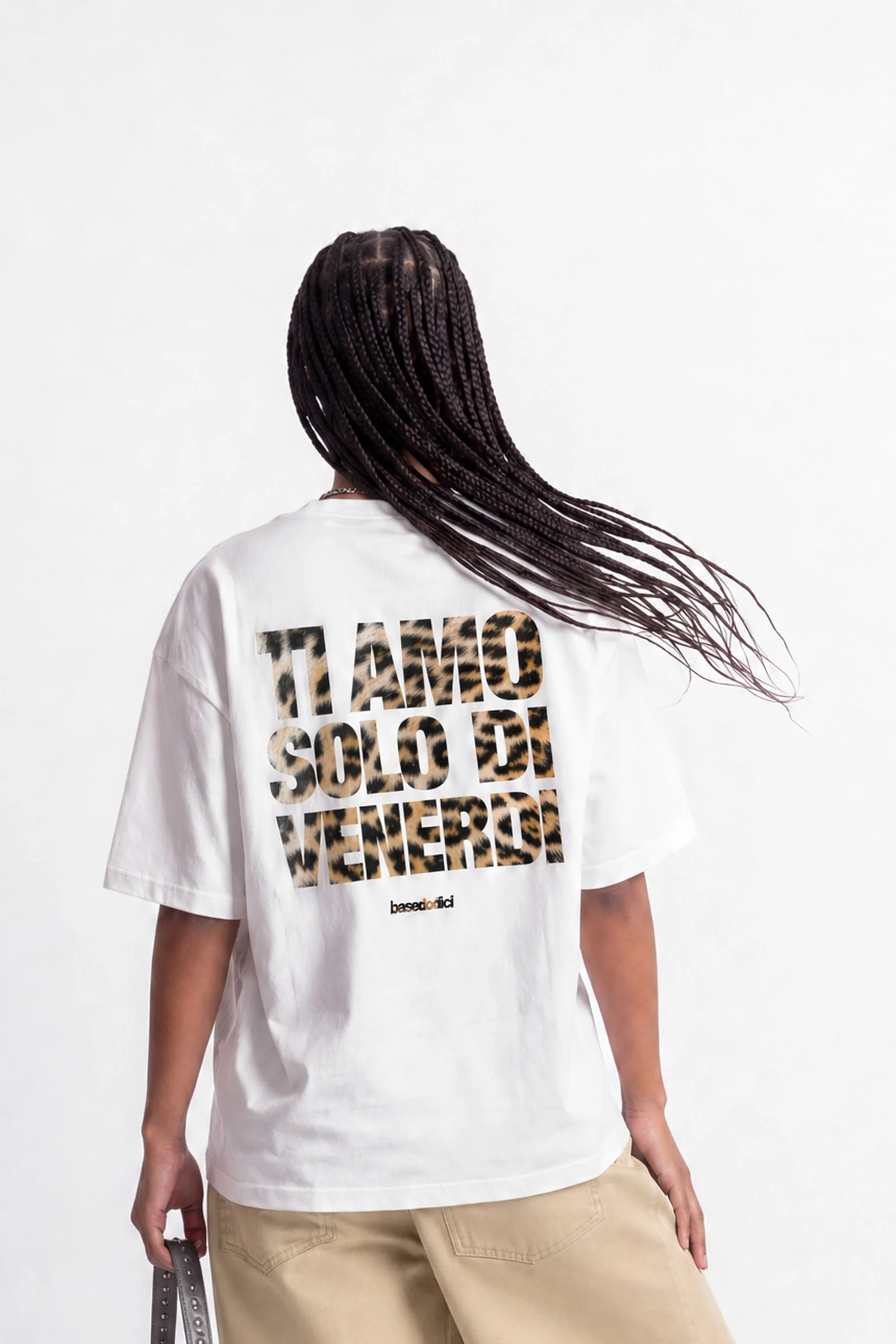 T-Shirt "COPY&PASTE" TiAmoVenerdì White/Animalier