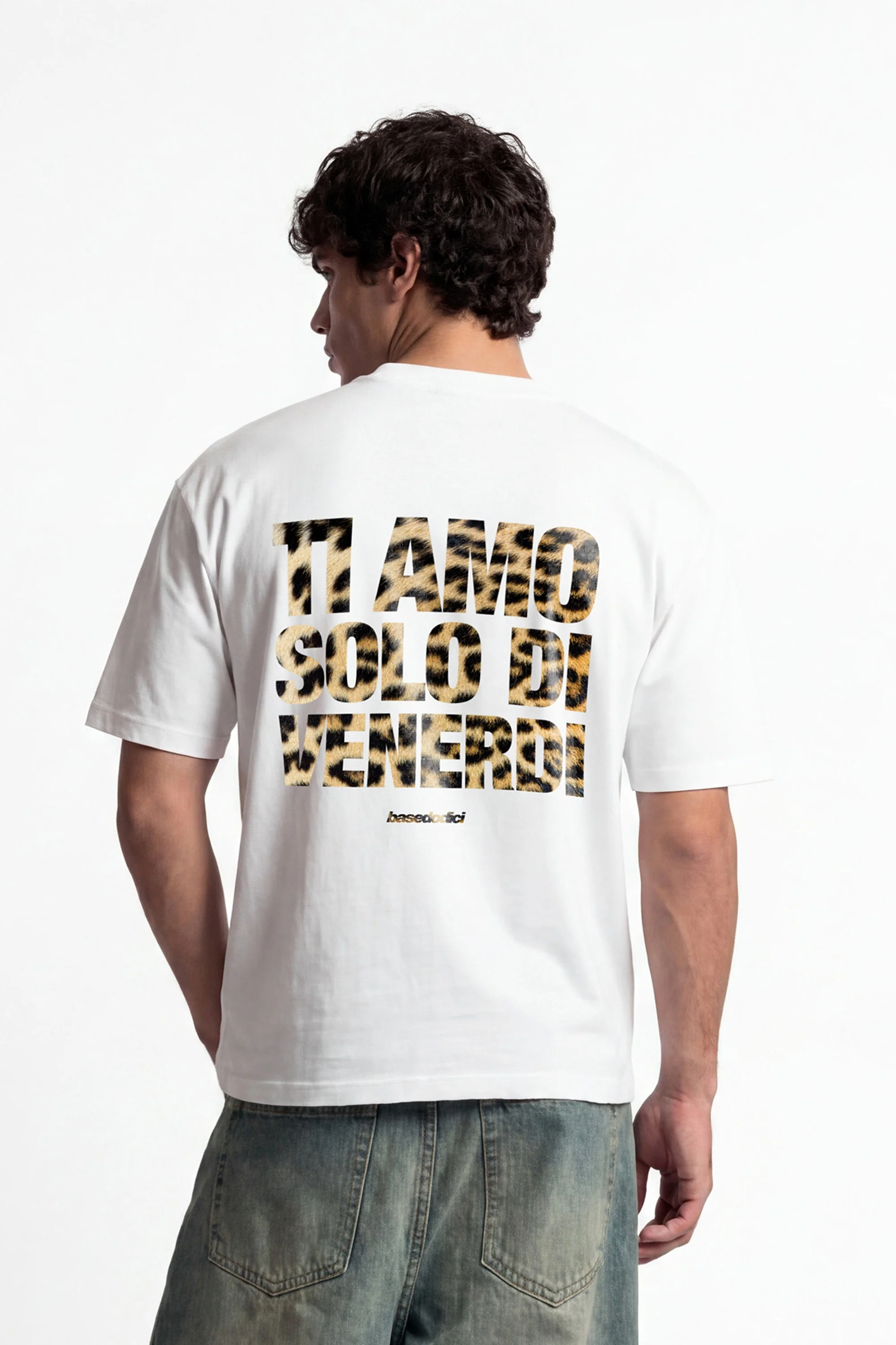 T-Shirt "COPY&PASTE" TiAmoVenerdì White/Animalier - Image 4