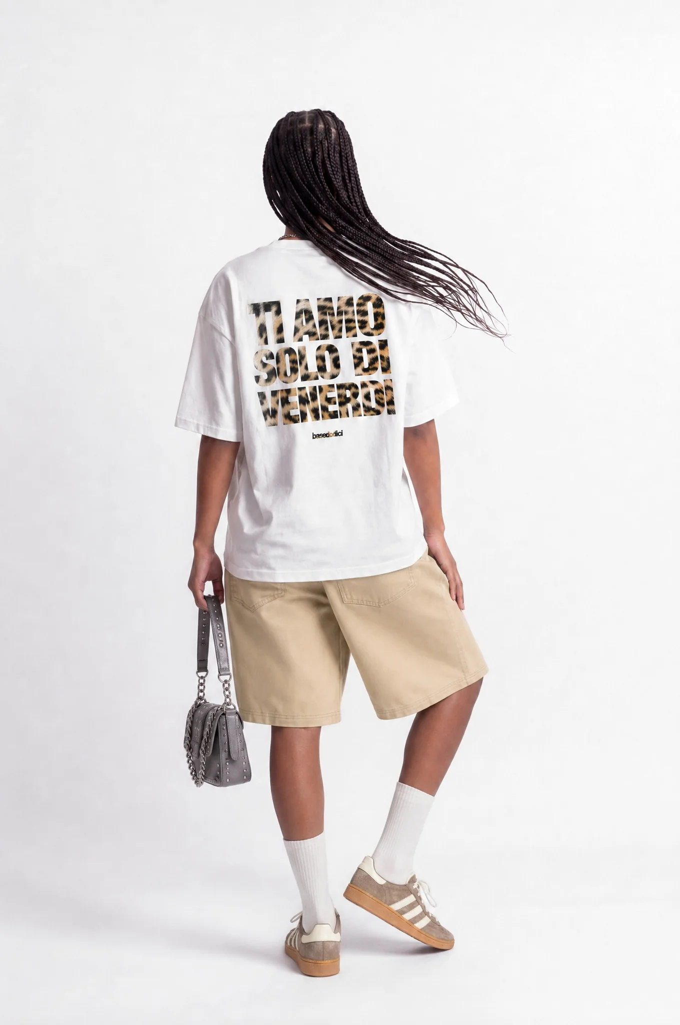 T-Shirt "COPY&PASTE" TiAmoVenerdì White/Animalier - Image 7