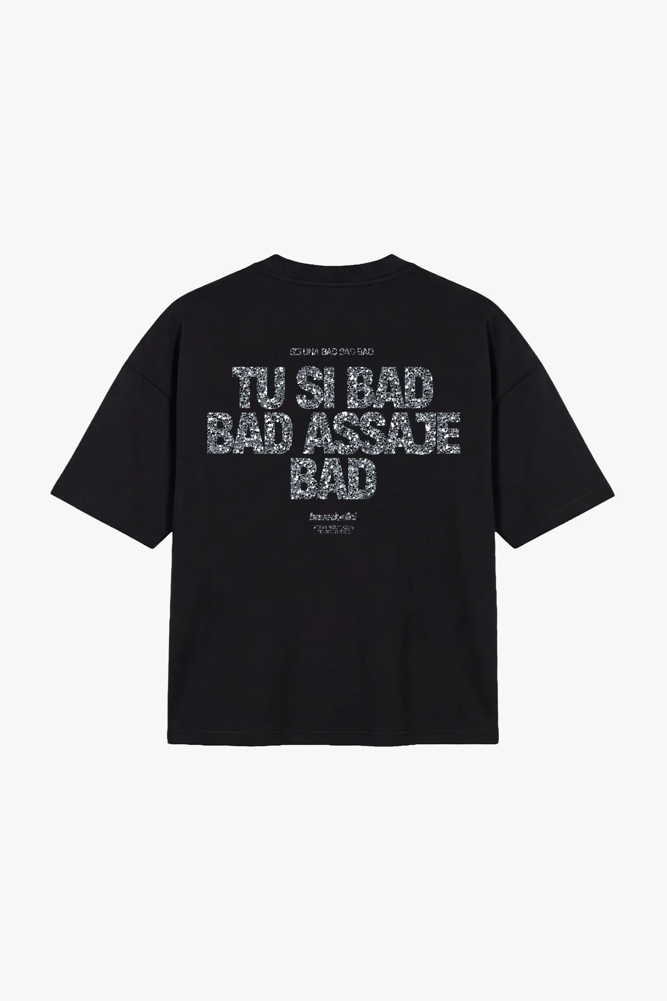 T-Shirt "COPY&PASTE" TU SI BAD BAD Black/Glitter