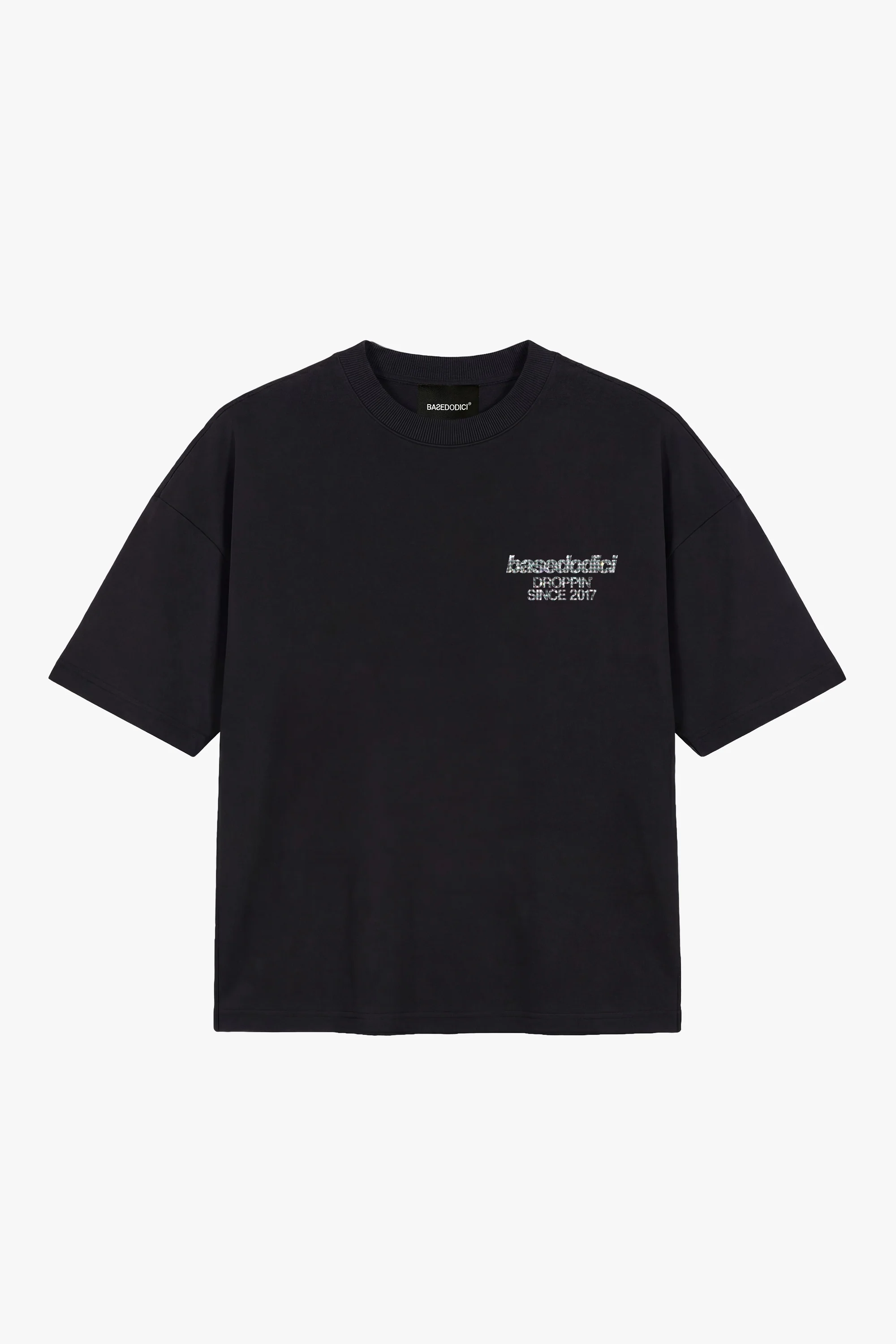 T-Shirt "COPY&PASTE" TU SI BAD BAD Black/Glitter - Image 3