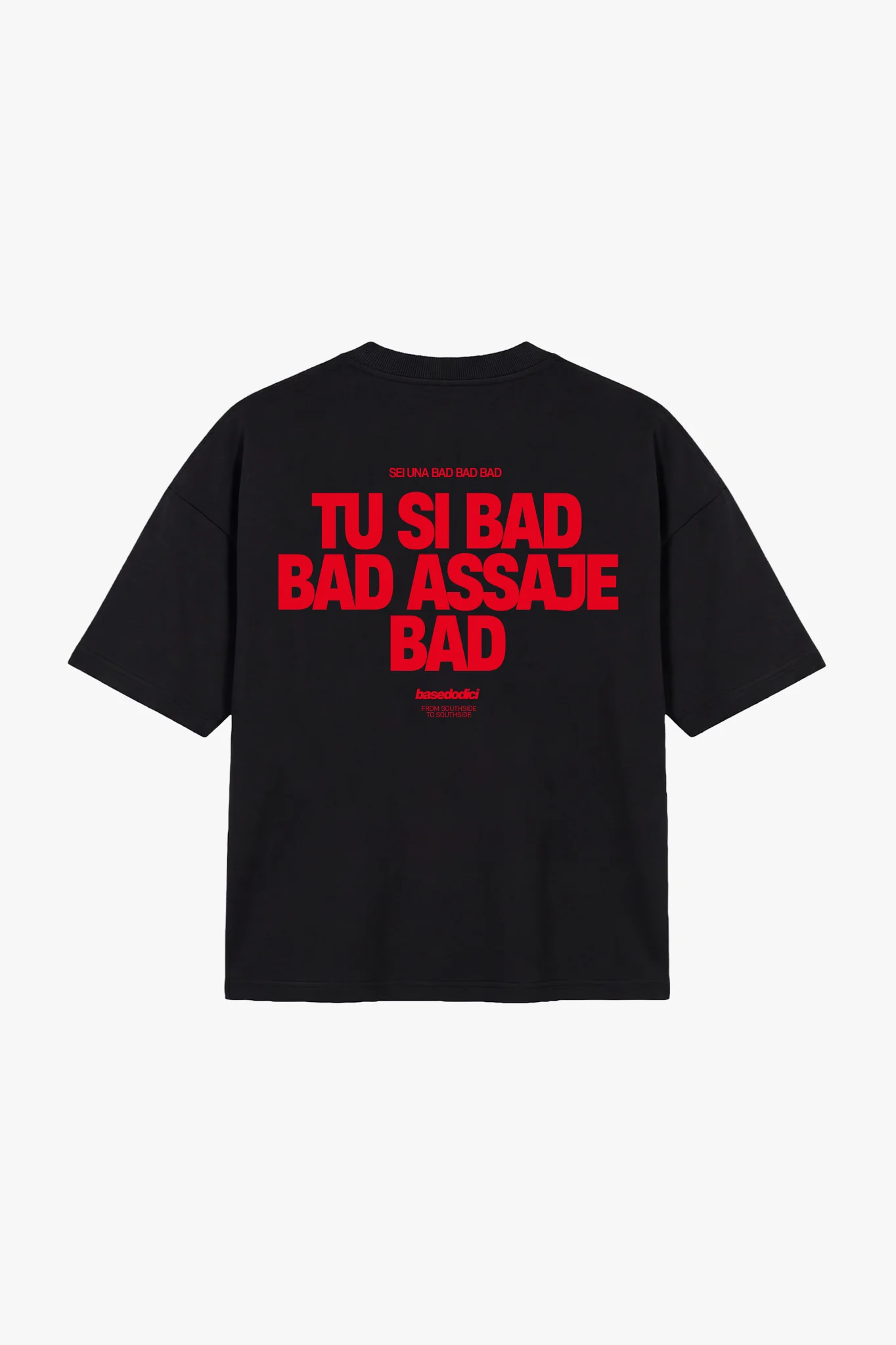 T-Shirt "COPY&PASTE" TU SI BAD BAD Black/Red