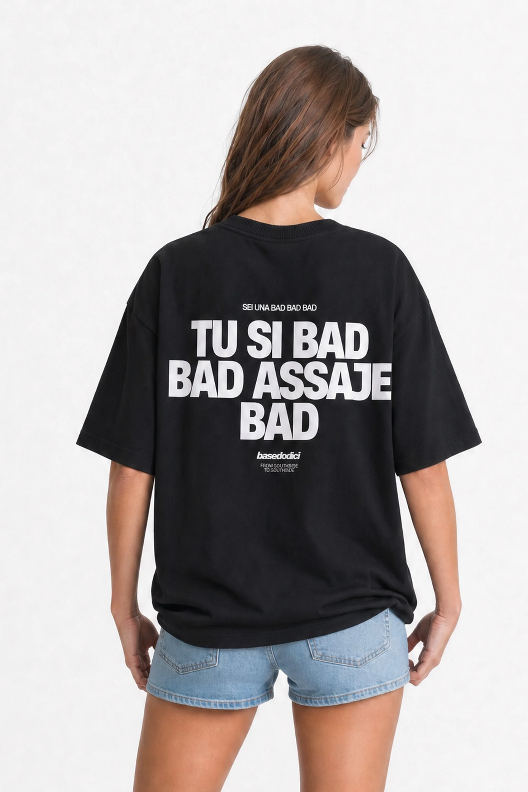 T-Shirt "COPY&PASTE" TU SI BAD BAD Black/White - Image 2