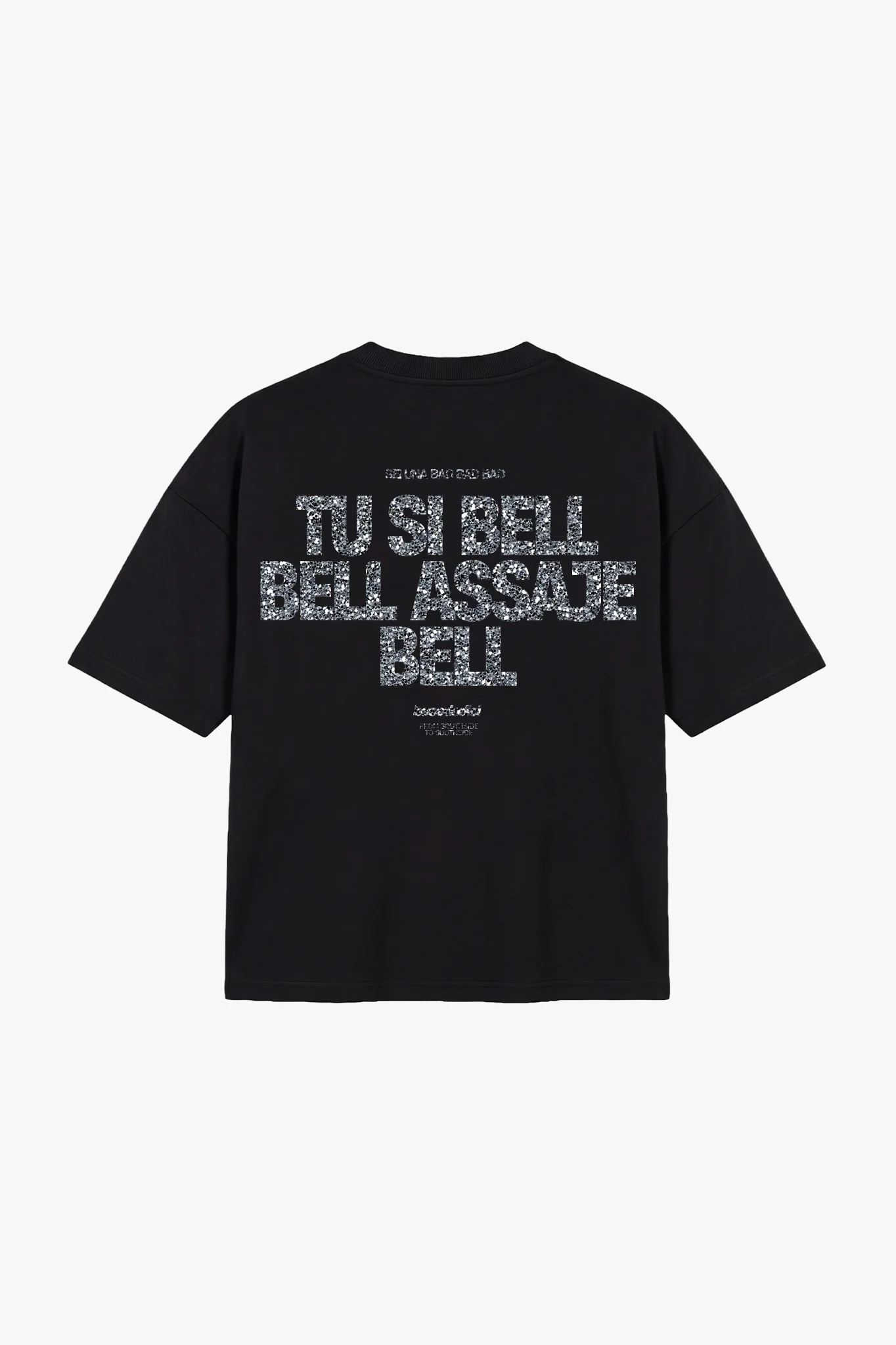 T-Shirt "COPY&PASTE" TU SI BELL BELL Black/Glitter