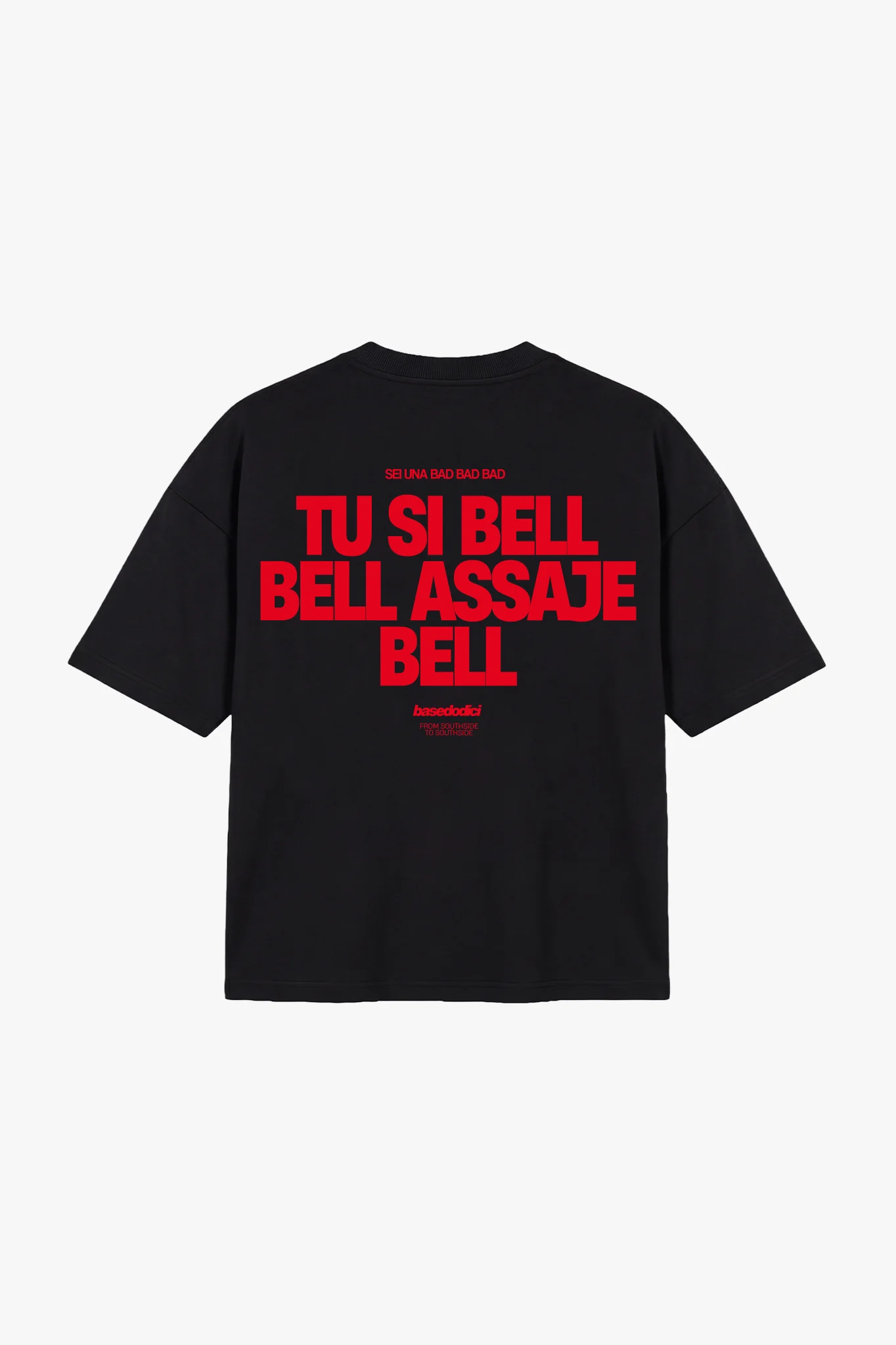 T-Shirt "COPY&PASTE" TU SI BELL BELL Black/Red