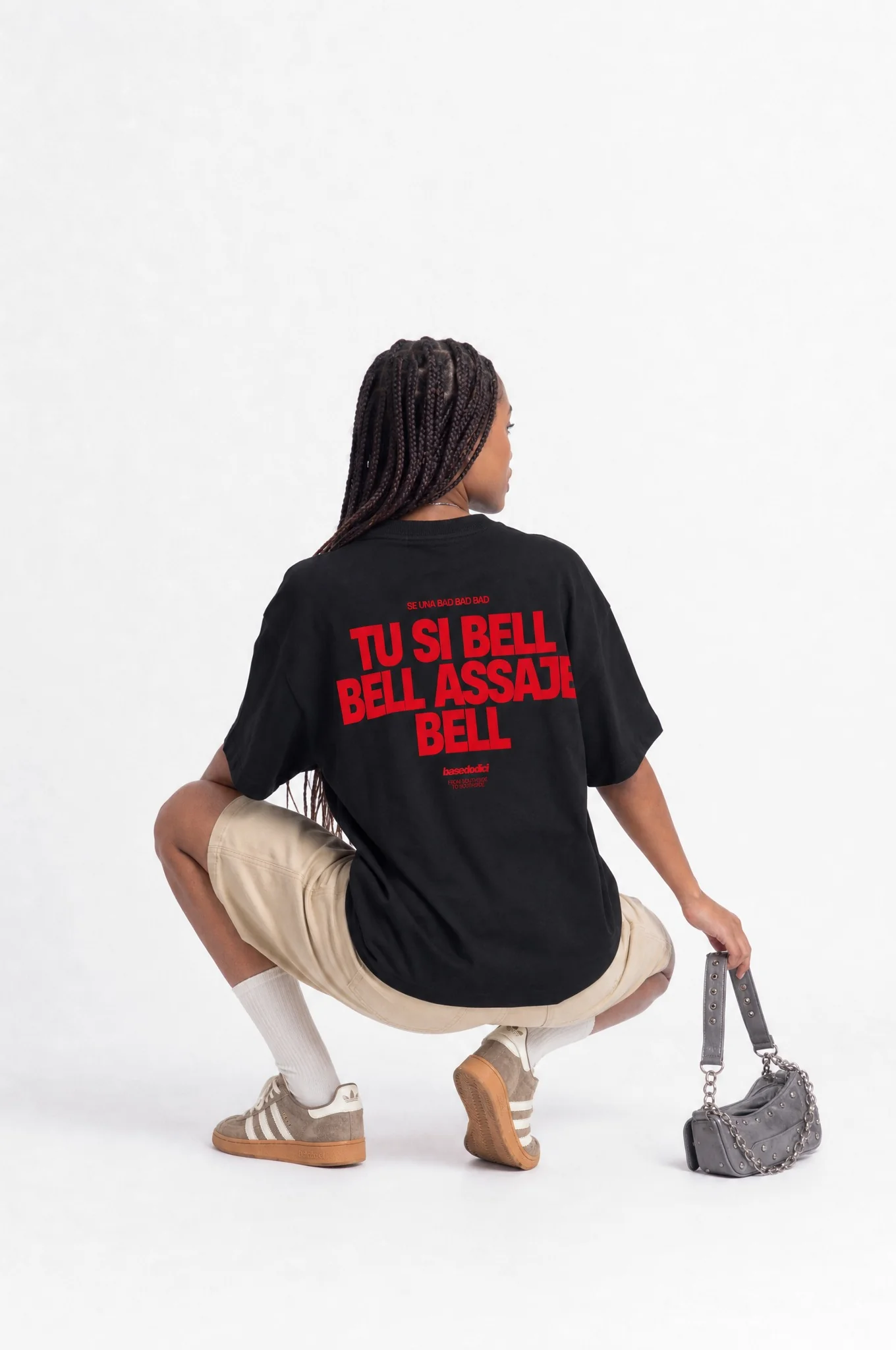 T-Shirt "COPY&PASTE" TU SI BELL BELL Black/Red - Image 2