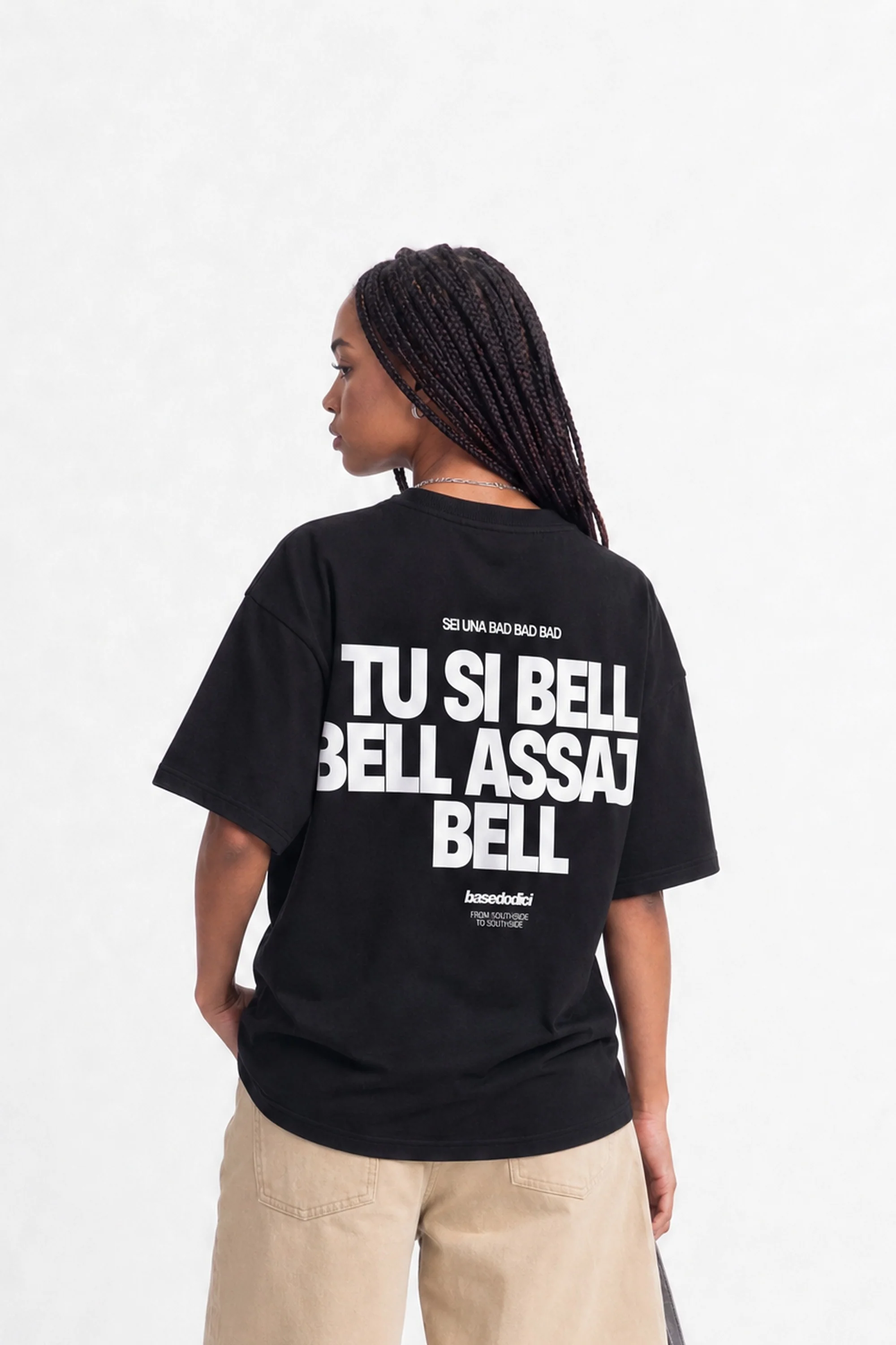 T-Shirt "COPY&PASTE" TU SI BELL BELL Black/White - Image 2
