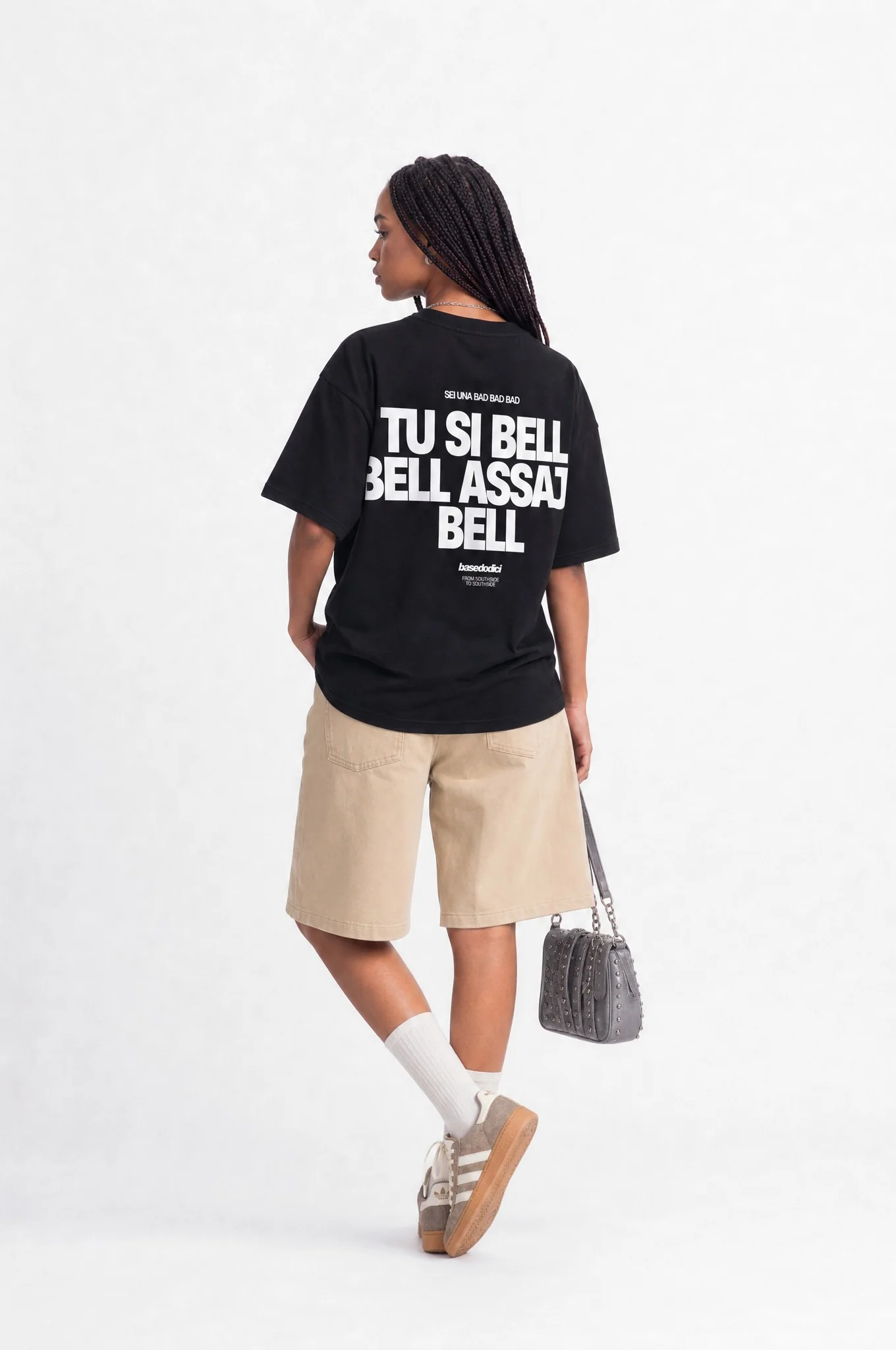 T-Shirt "COPY&PASTE" TU SI BELL BELL Black/White - Image 4