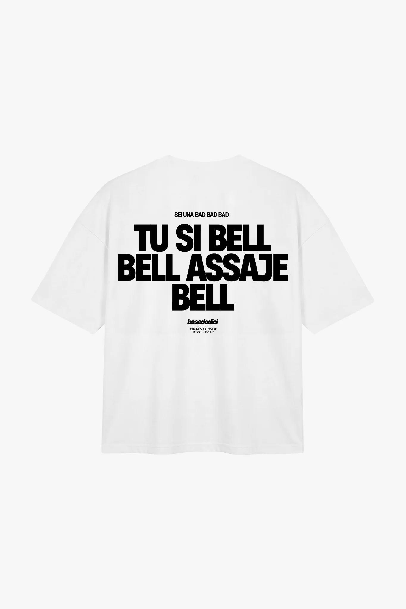 T-Shirt "COPY&PASTE" TU SI BELL BELL White/Black