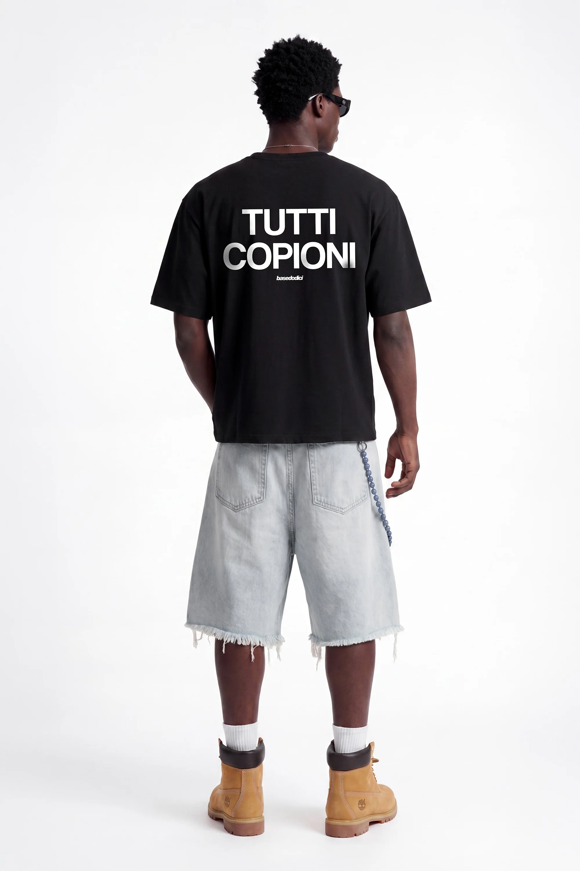 T-Shirt "COPY&PASTE" TuttiCopioni Black/White - Image 7