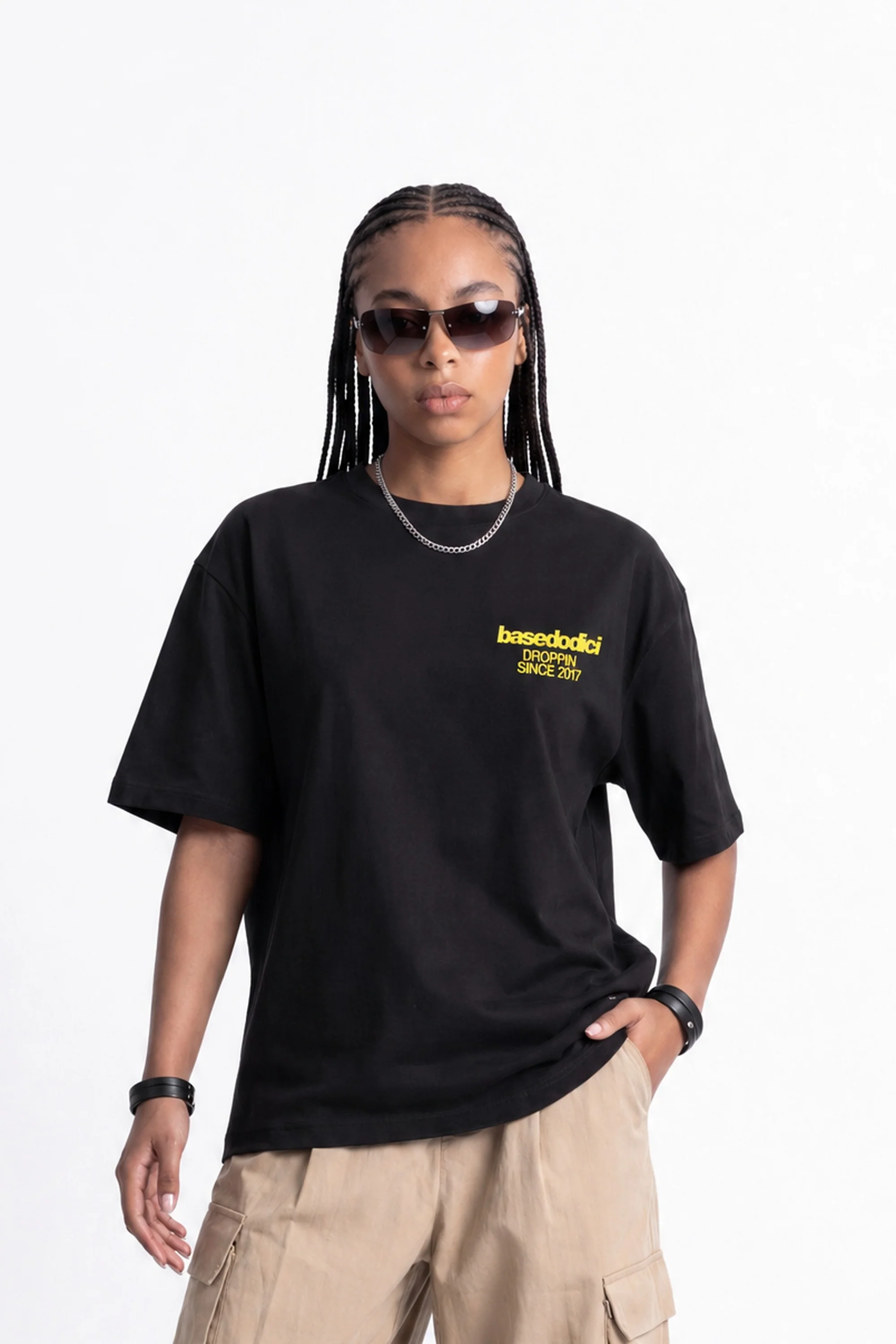 T-Shirt "COPY&PASTE" TuttiCopioni Black/Yellow - Image 5