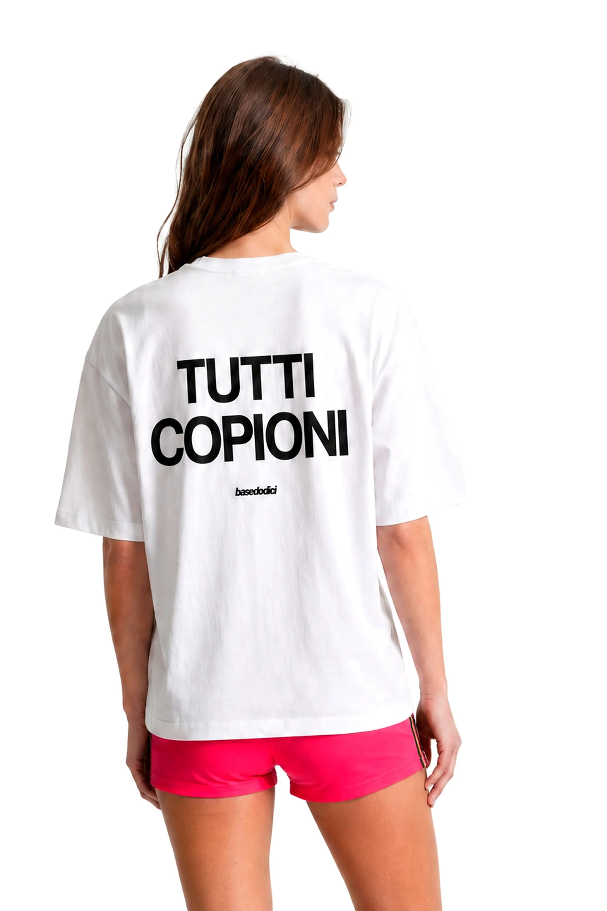 T-Shirt "COPY&PASTE" TuttiCopioni White/Black - Image 4