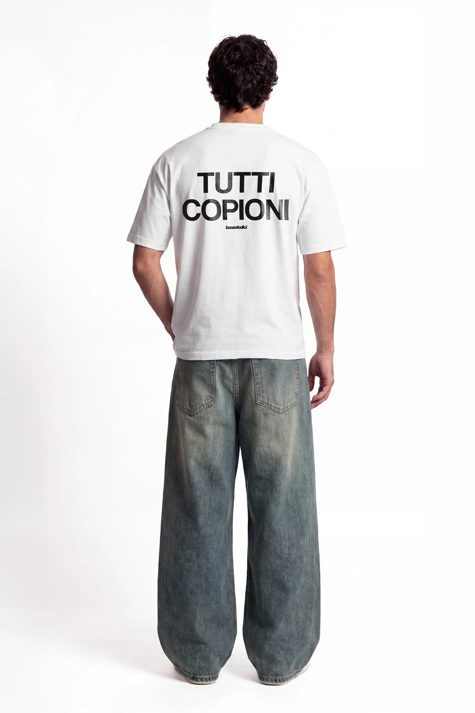 T-Shirt "COPY&PASTE" TuttiCopioni White/Black - Image 7
