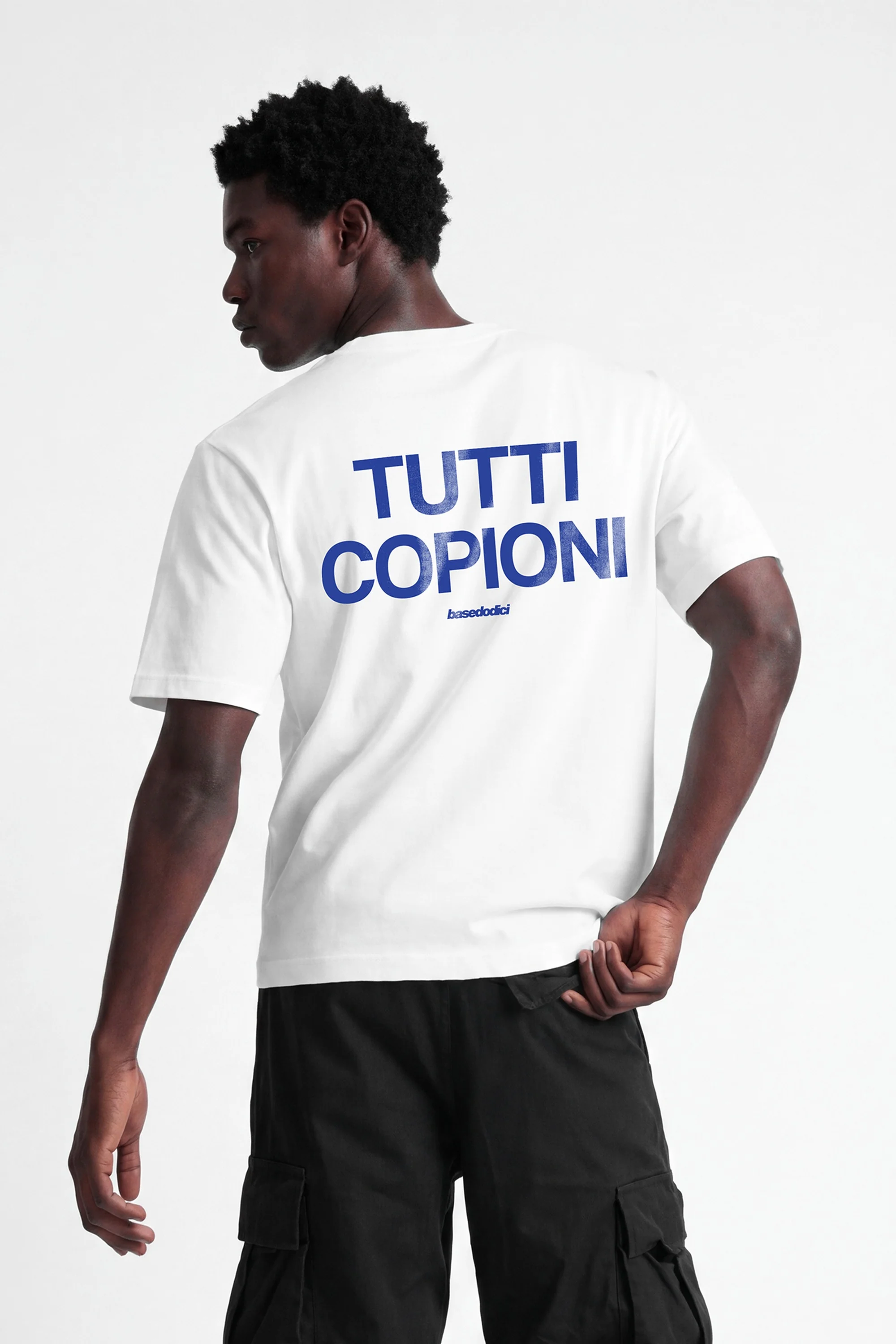 T-Shirt "COPY&PASTE" TuttiCopioni White/Blue