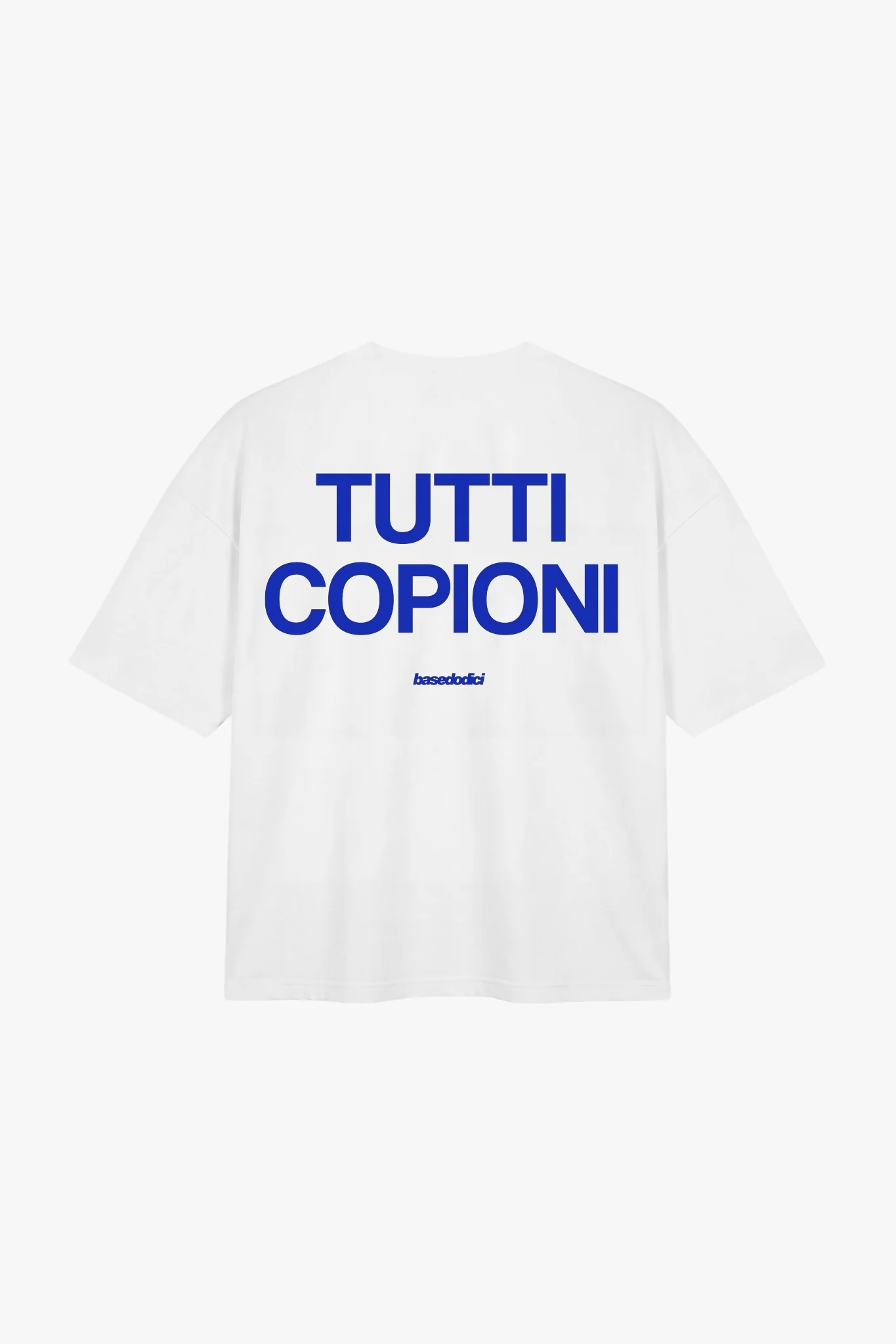 T-Shirt "COPY&PASTE" TuttiCopioni White/Blue - Image 2