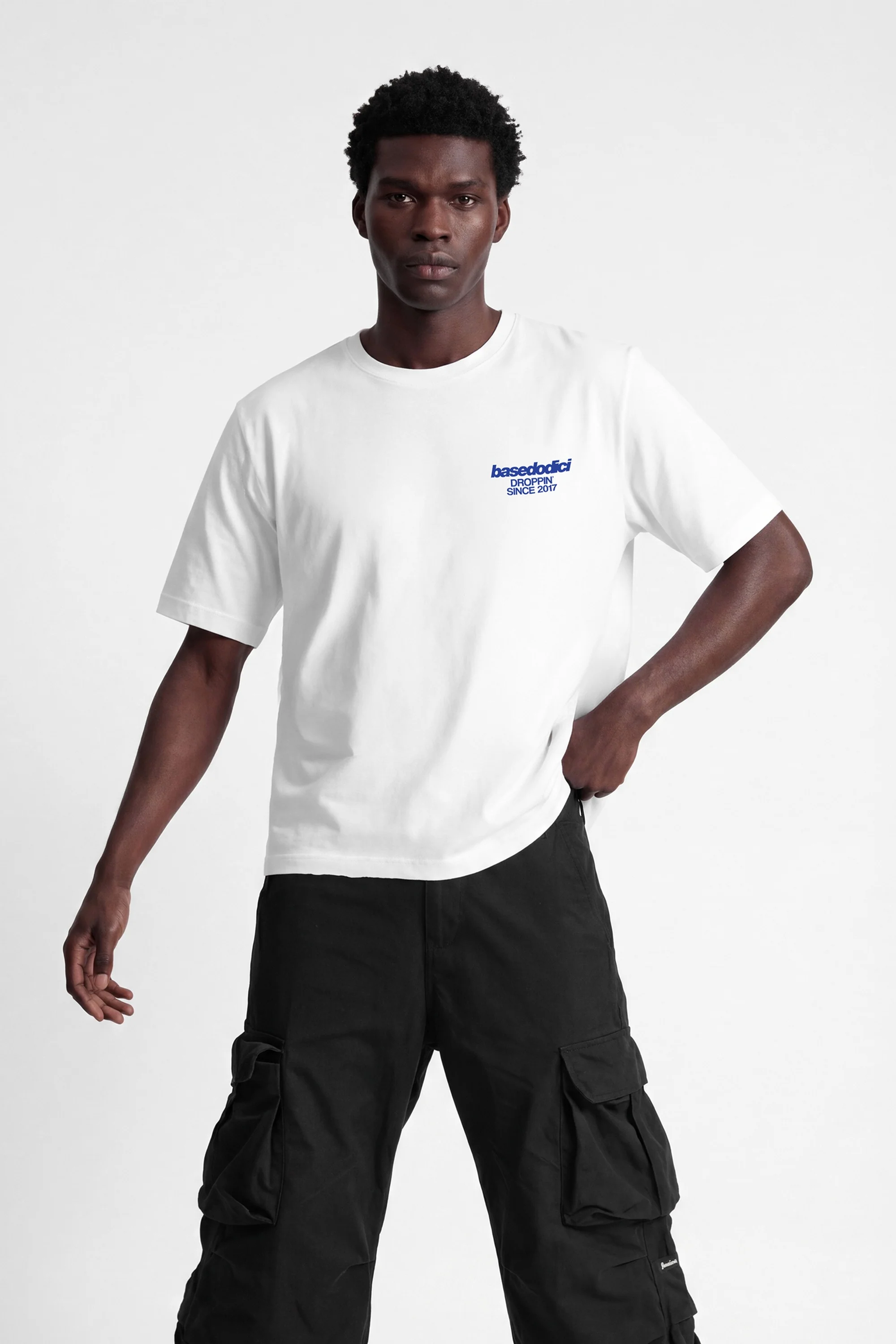 T-Shirt "COPY&PASTE" TuttiCopioni White/Blue - Image 3