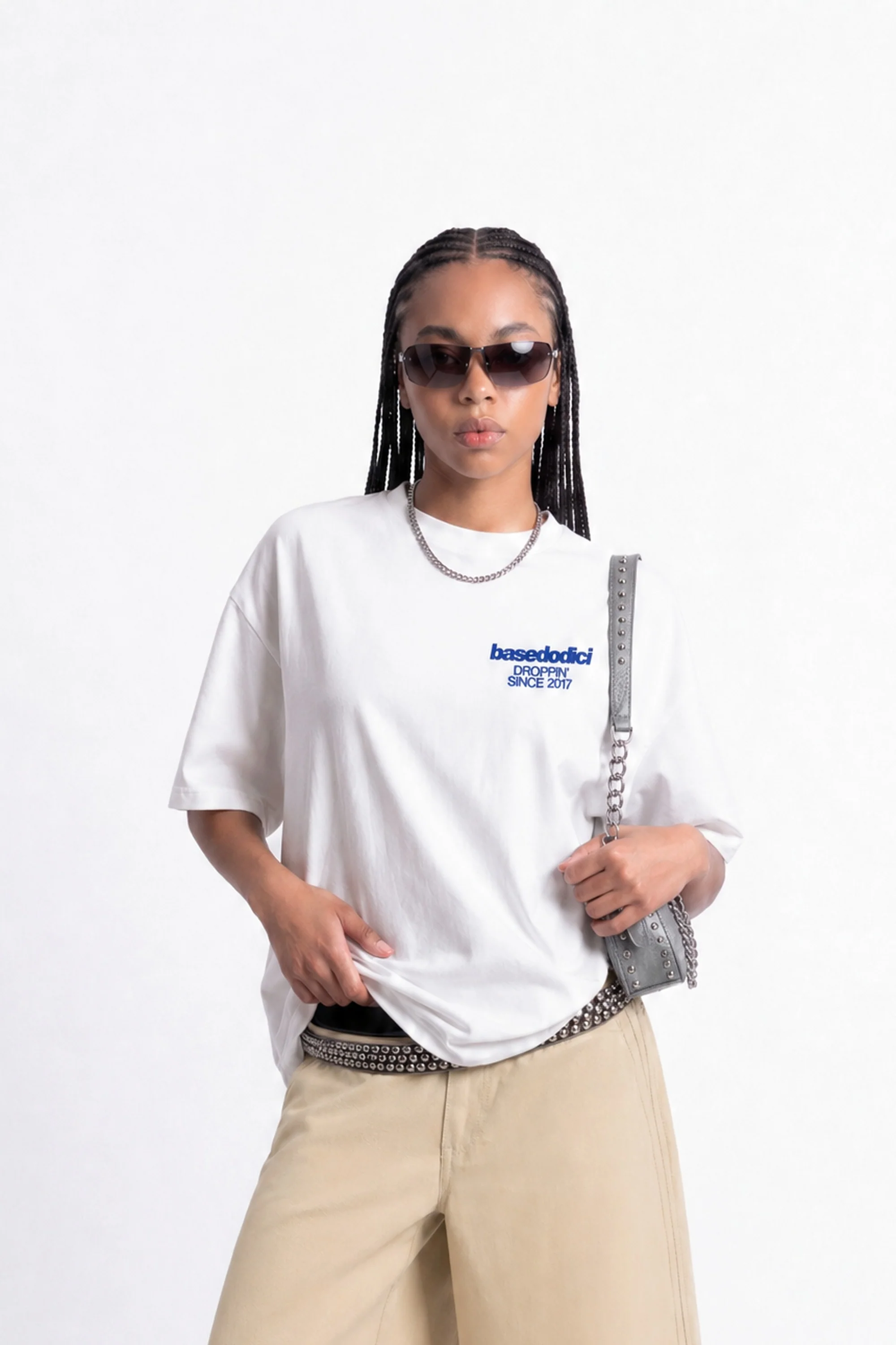 T-Shirt "COPY&PASTE" TuttiCopioni White/Blue - Image 5
