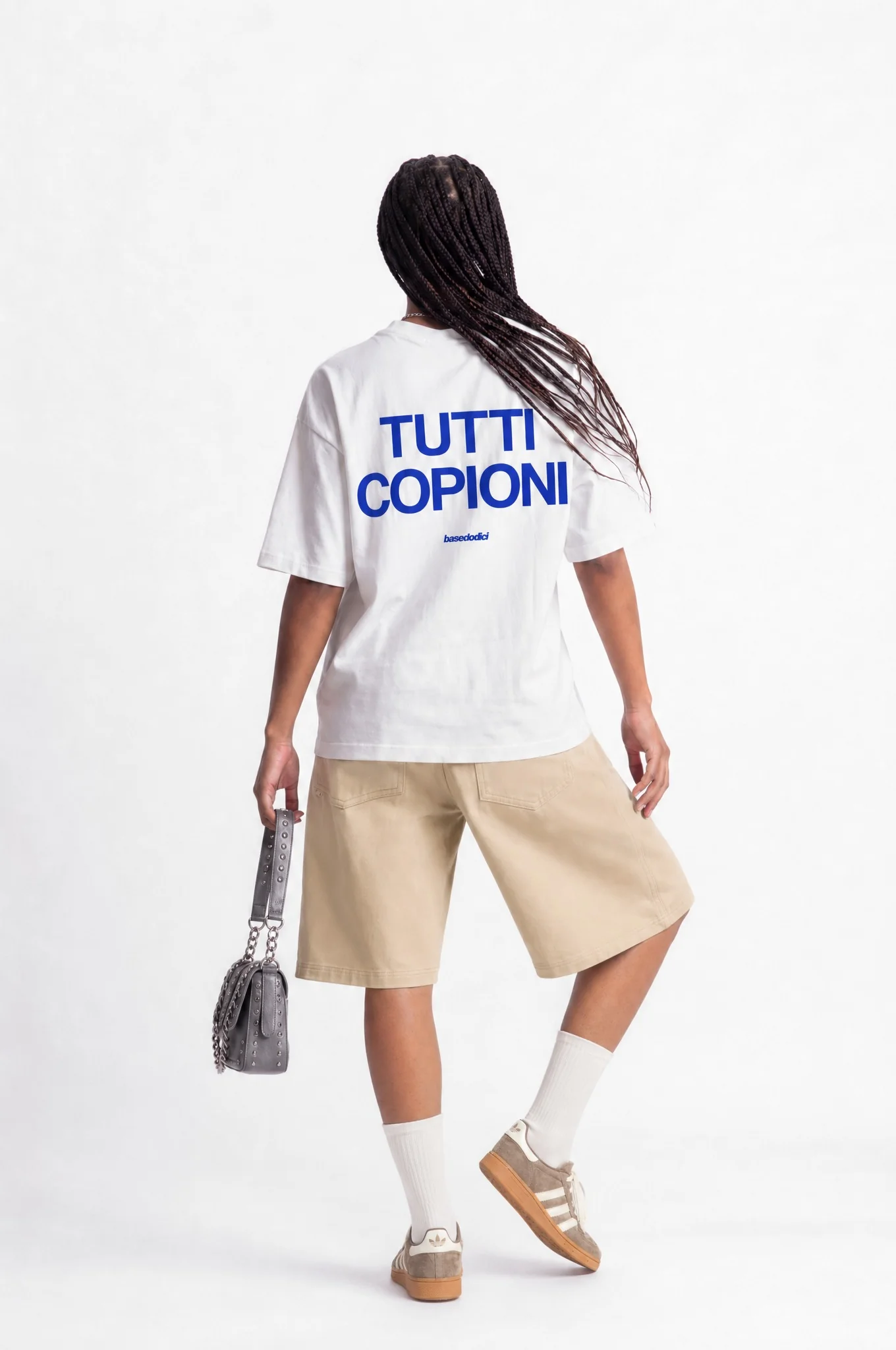 T-Shirt "COPY&PASTE" TuttiCopioni White/Blue - Image 9