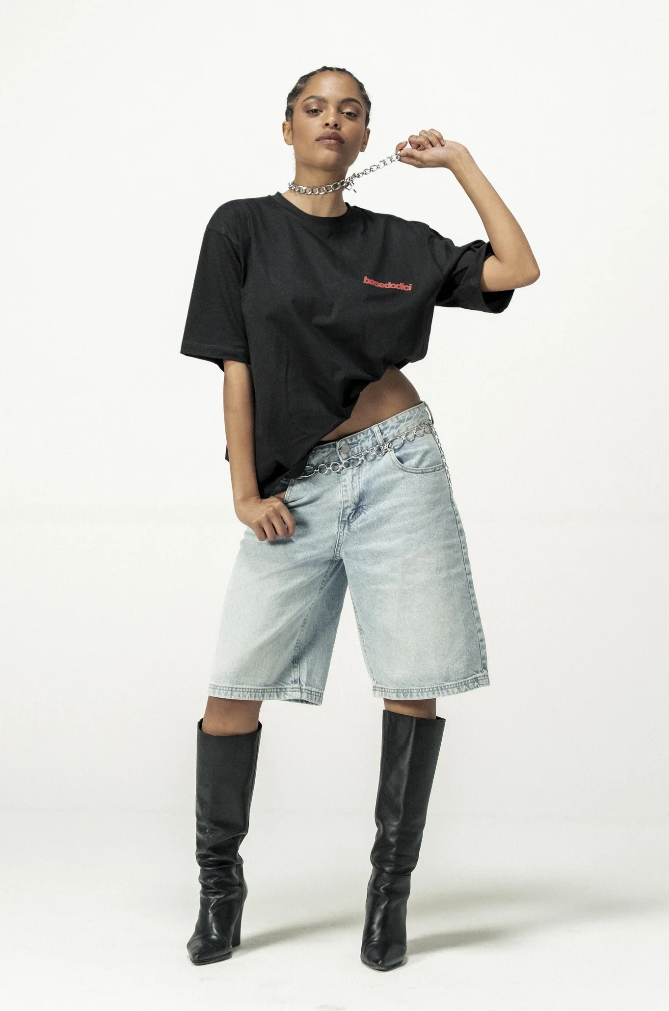 T-Shirt "DIVA" KissMe Black - Image 4