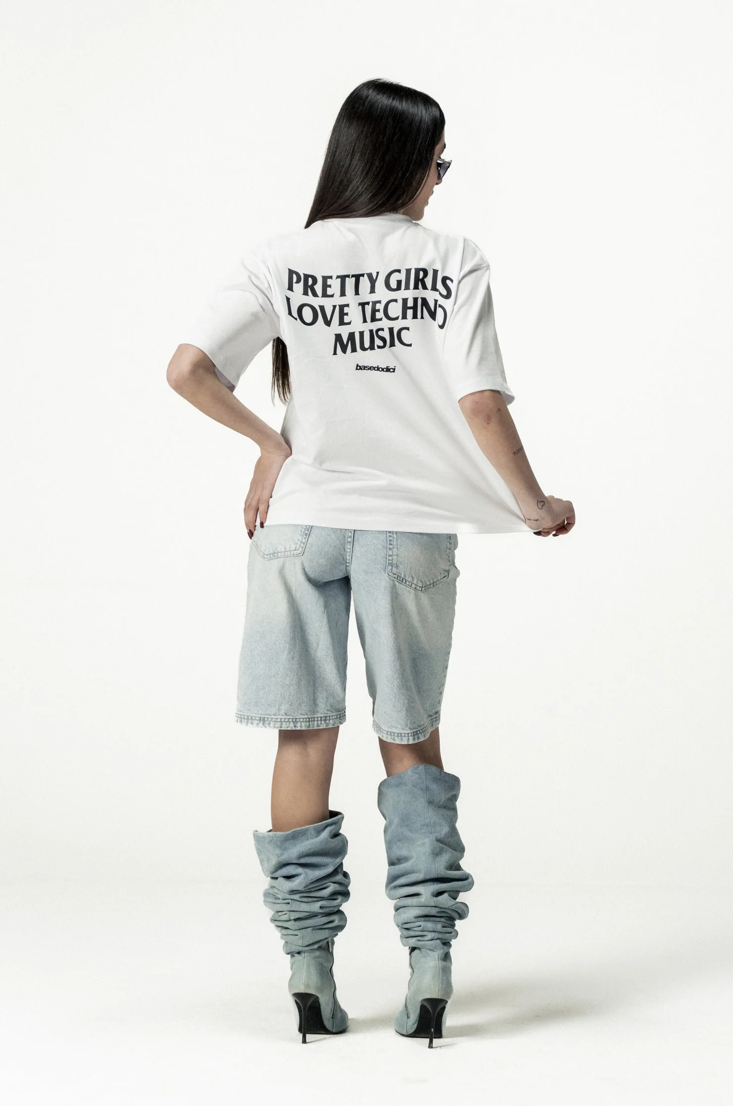 T-Shirt "DIVA" PrettyGirls White/Black - Image 8