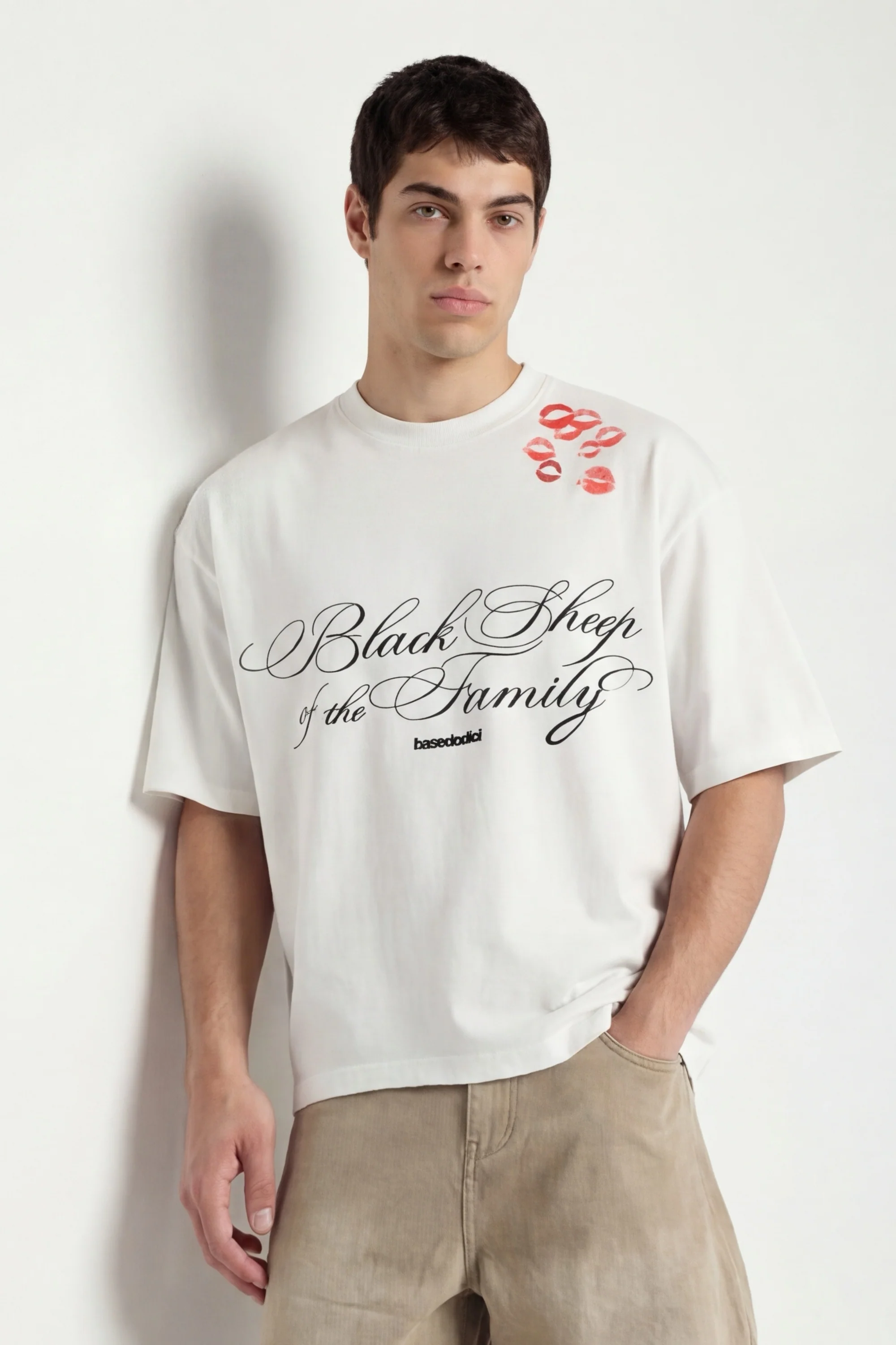 T-Shirt "FOR DREAMERS" Kiss White - Image 3