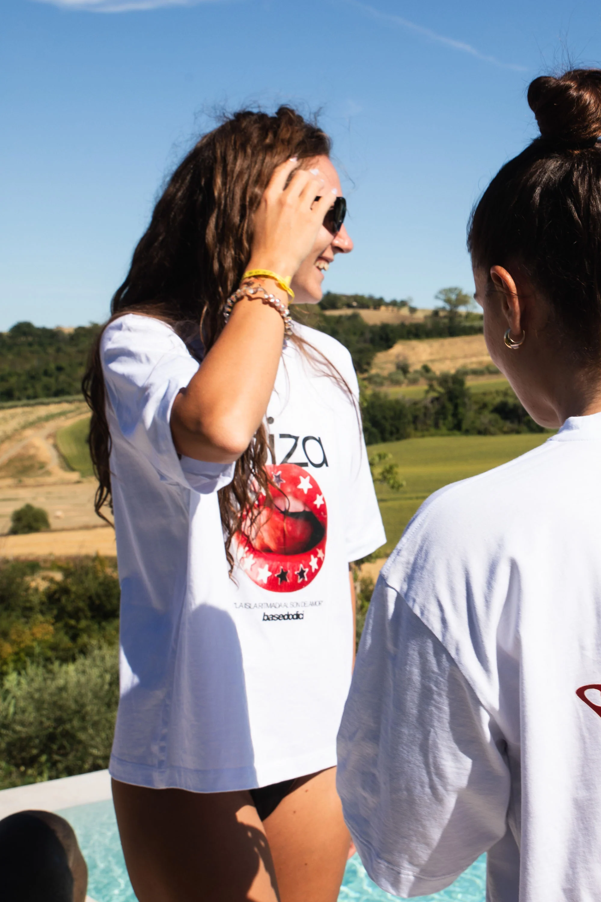 T-Shirt "IBIZA" Lips White - Image 3