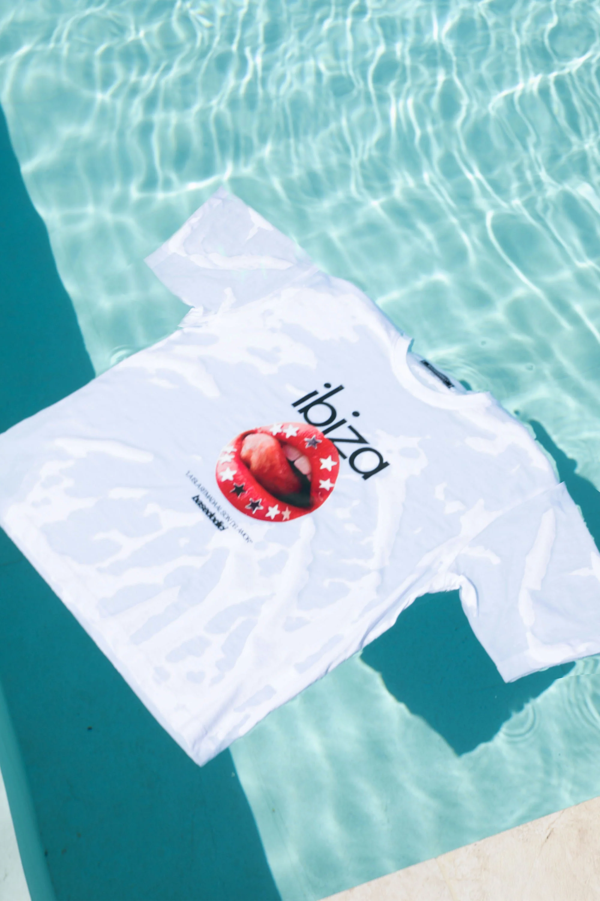 T-Shirt "IBIZA" Lips White - Image 4