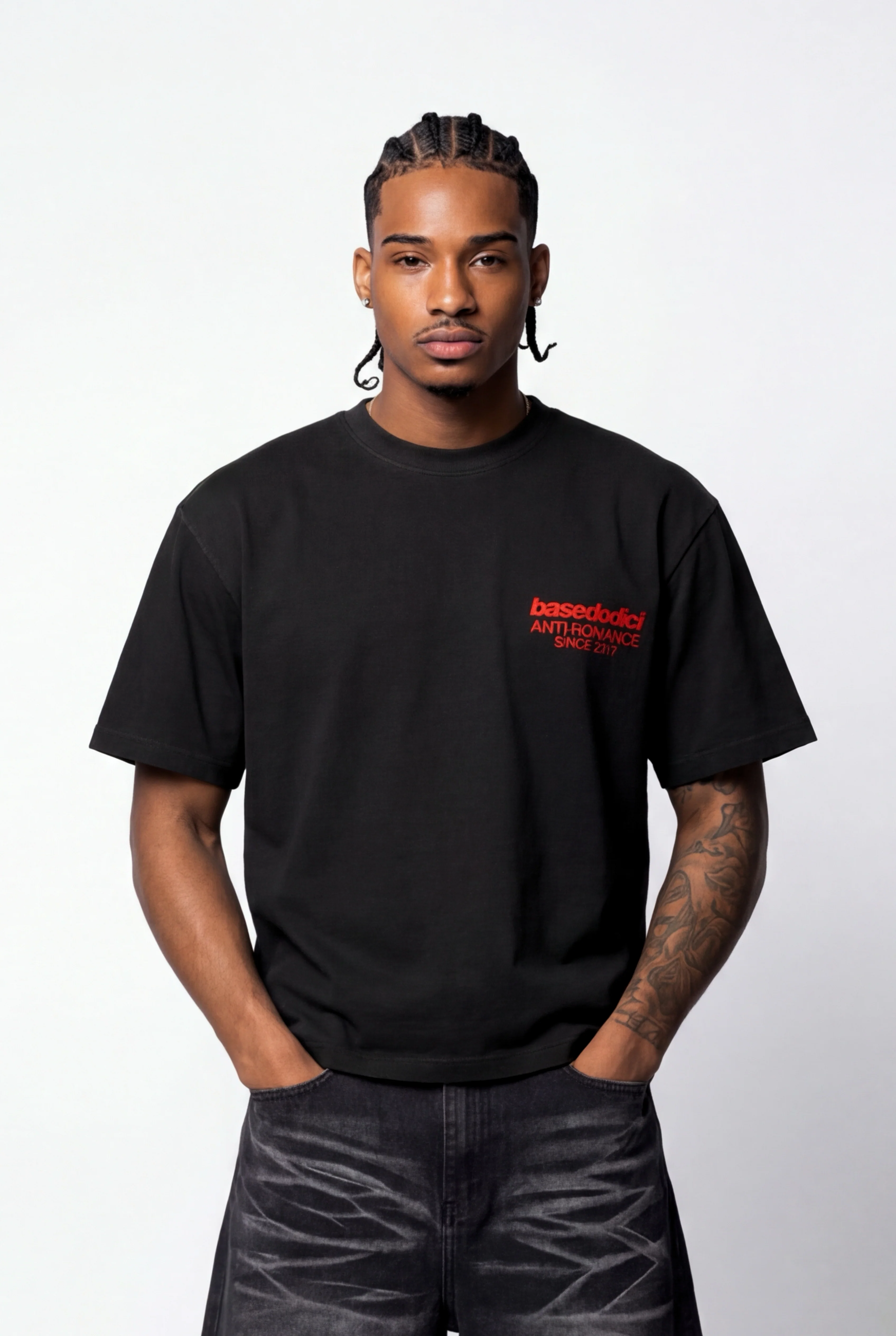 T-Shirt "KILLED ROMANCE" Black/Red - Image 3