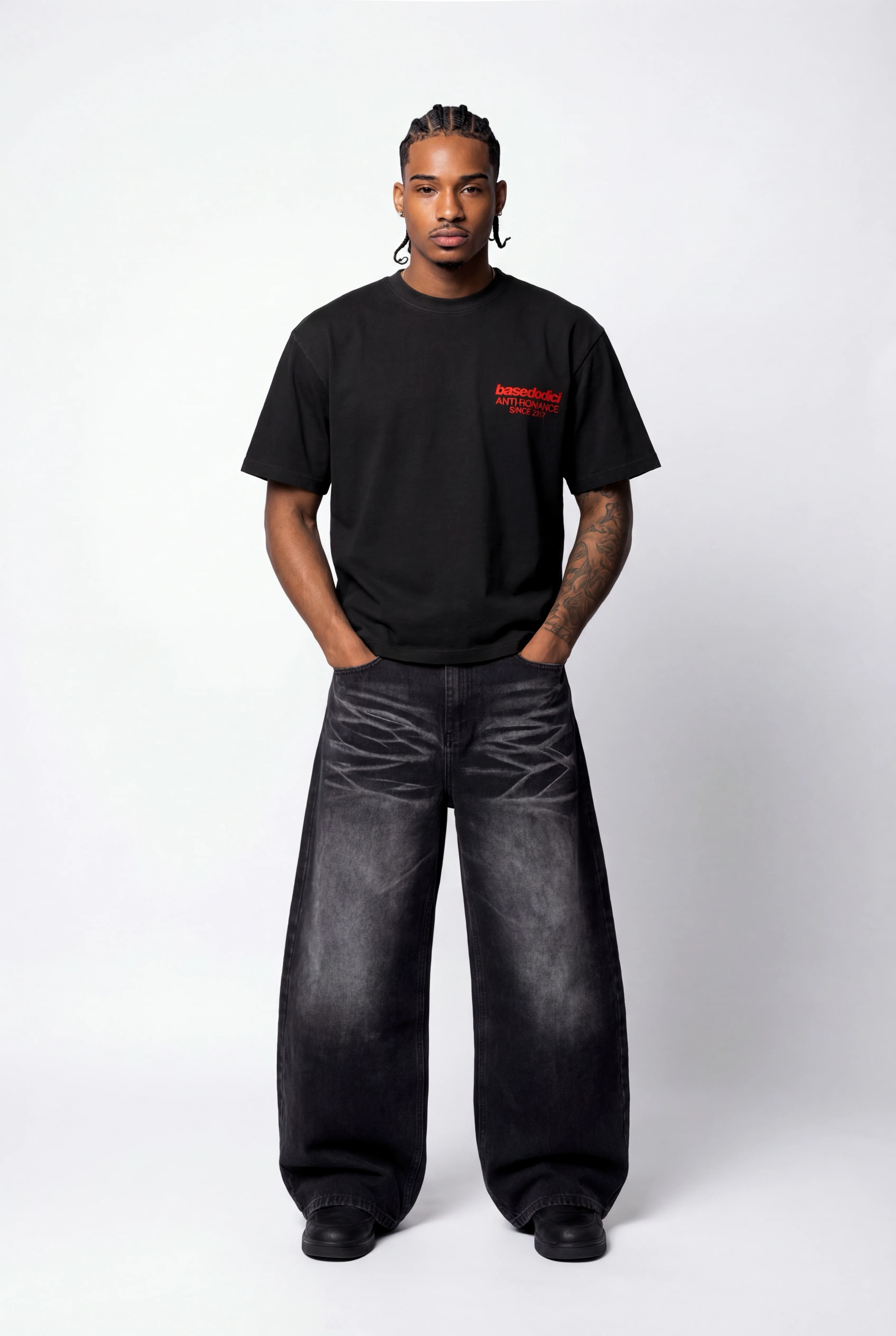 T-Shirt "KILLED ROMANCE" Black/Red - Image 5