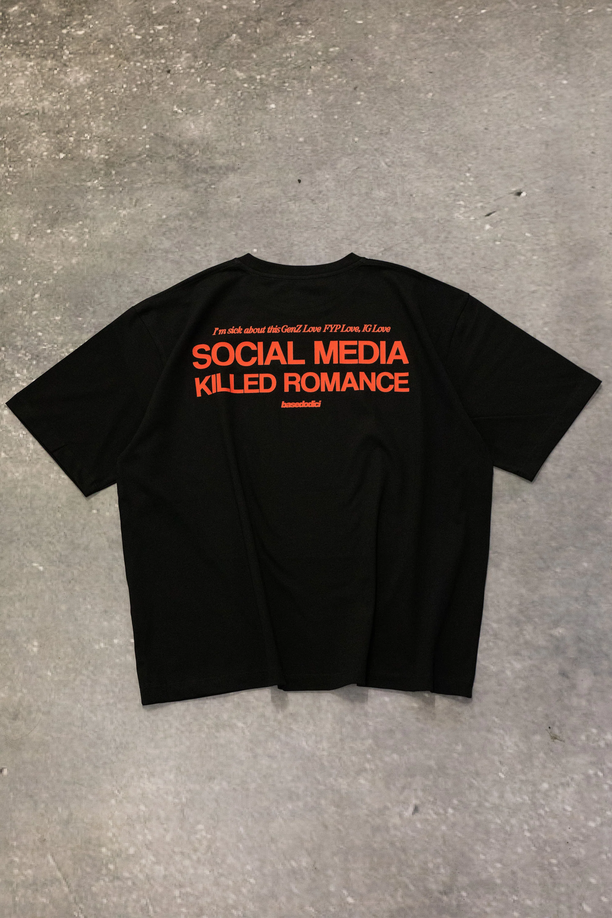 T-Shirt "KILLED ROMANCE" Black/Red - Image 7