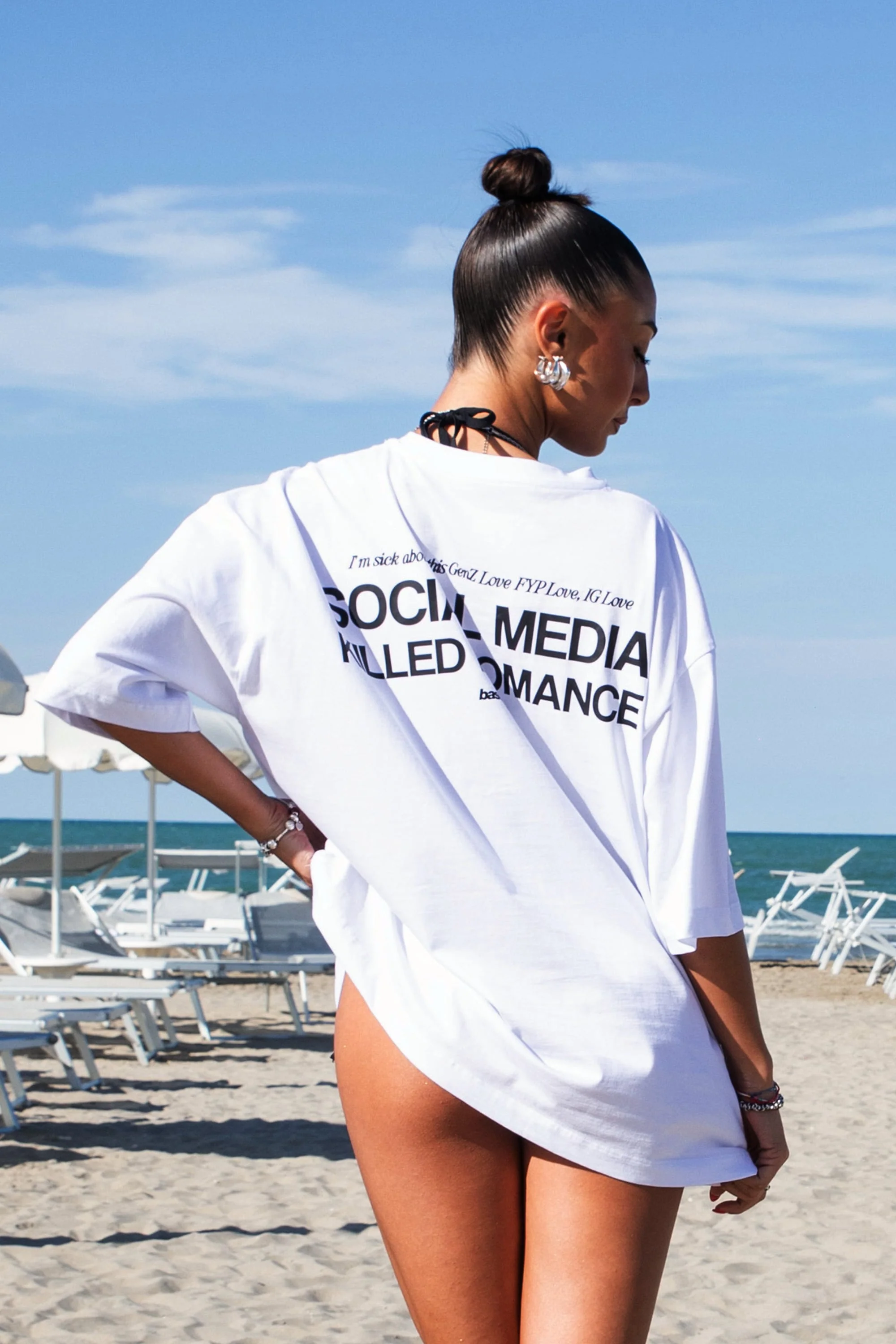 T-Shirt "KILLED ROMANCE" White - Image 5