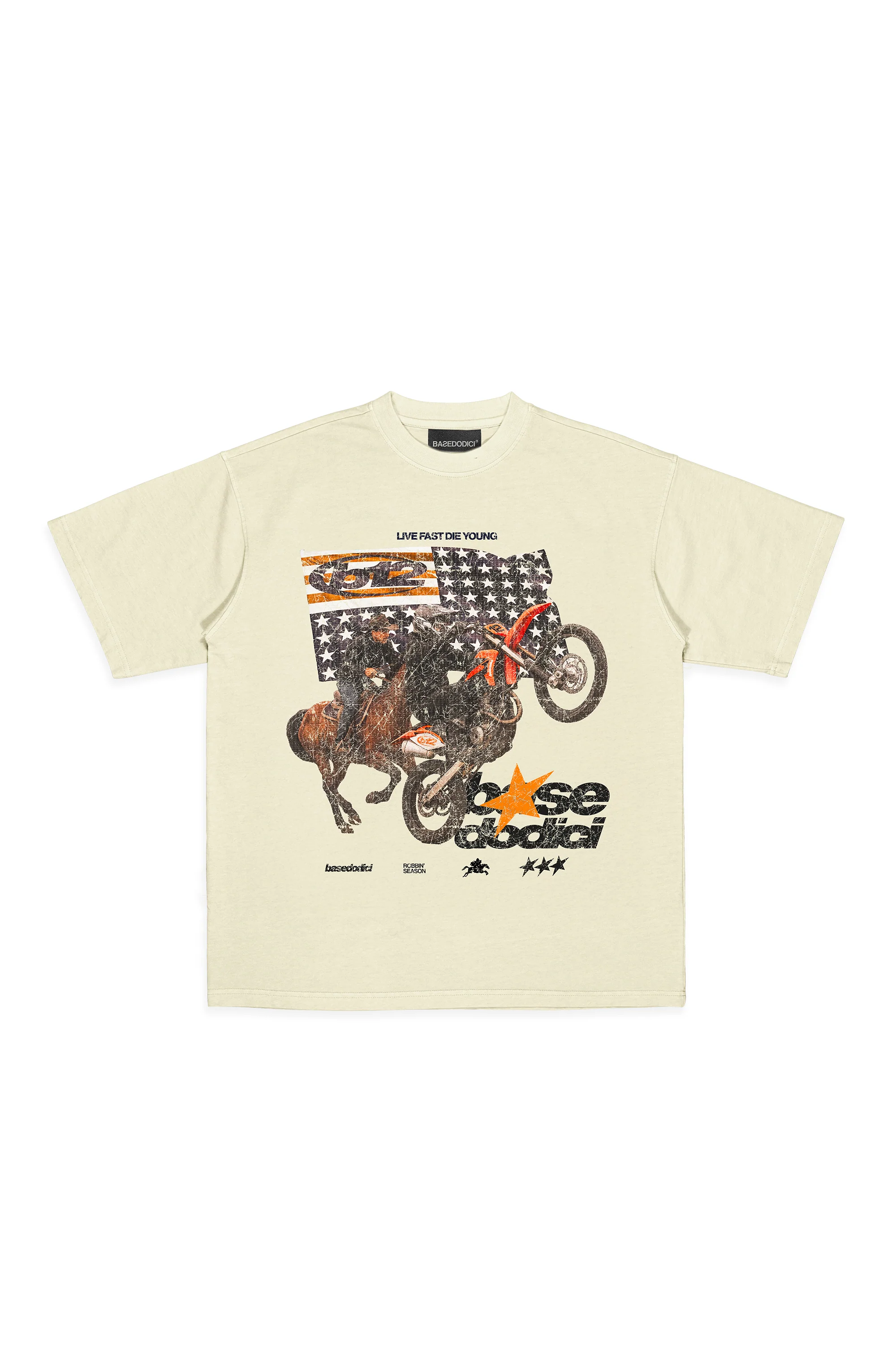 T-Shirt “LIVE FAST” Furious Cream