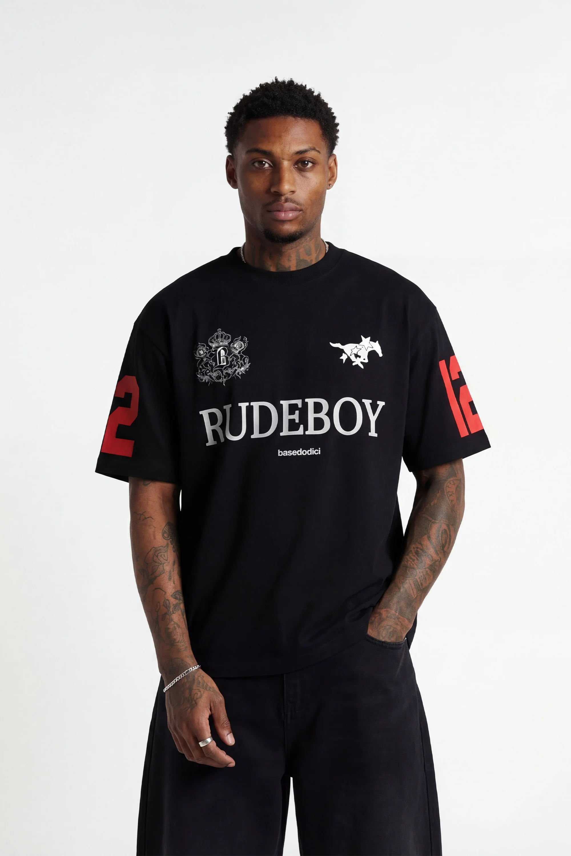 T-Shirt "RUDEBOY LDN" 12 Black