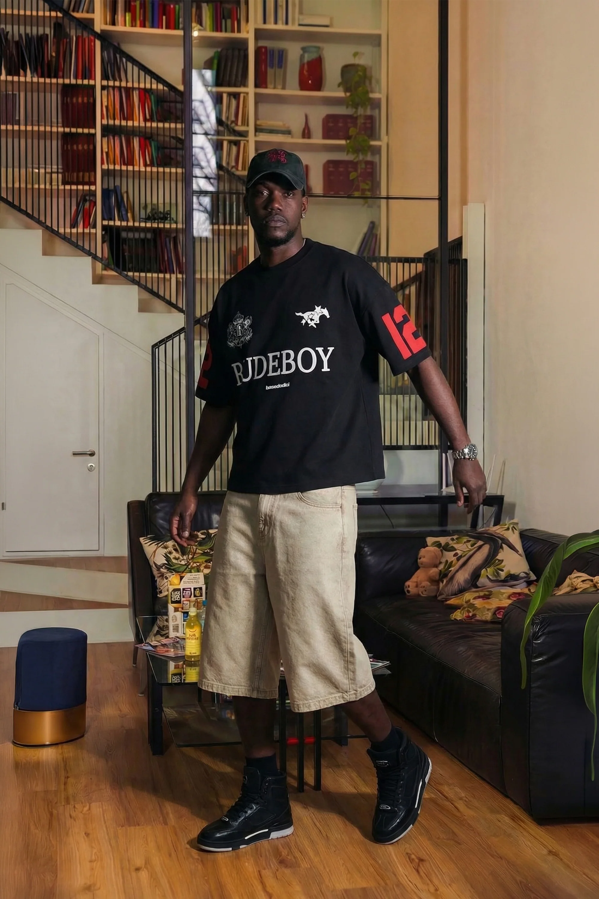 T-Shirt "RUDEBOY LDN" 12 Black - Image 7