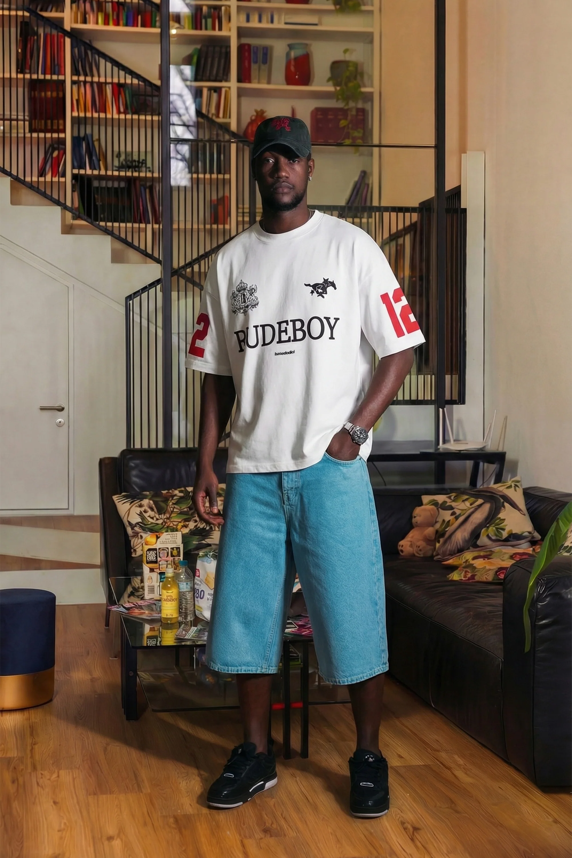 T-Shirt "RUDEBOY LDN" 12 White - Image 7