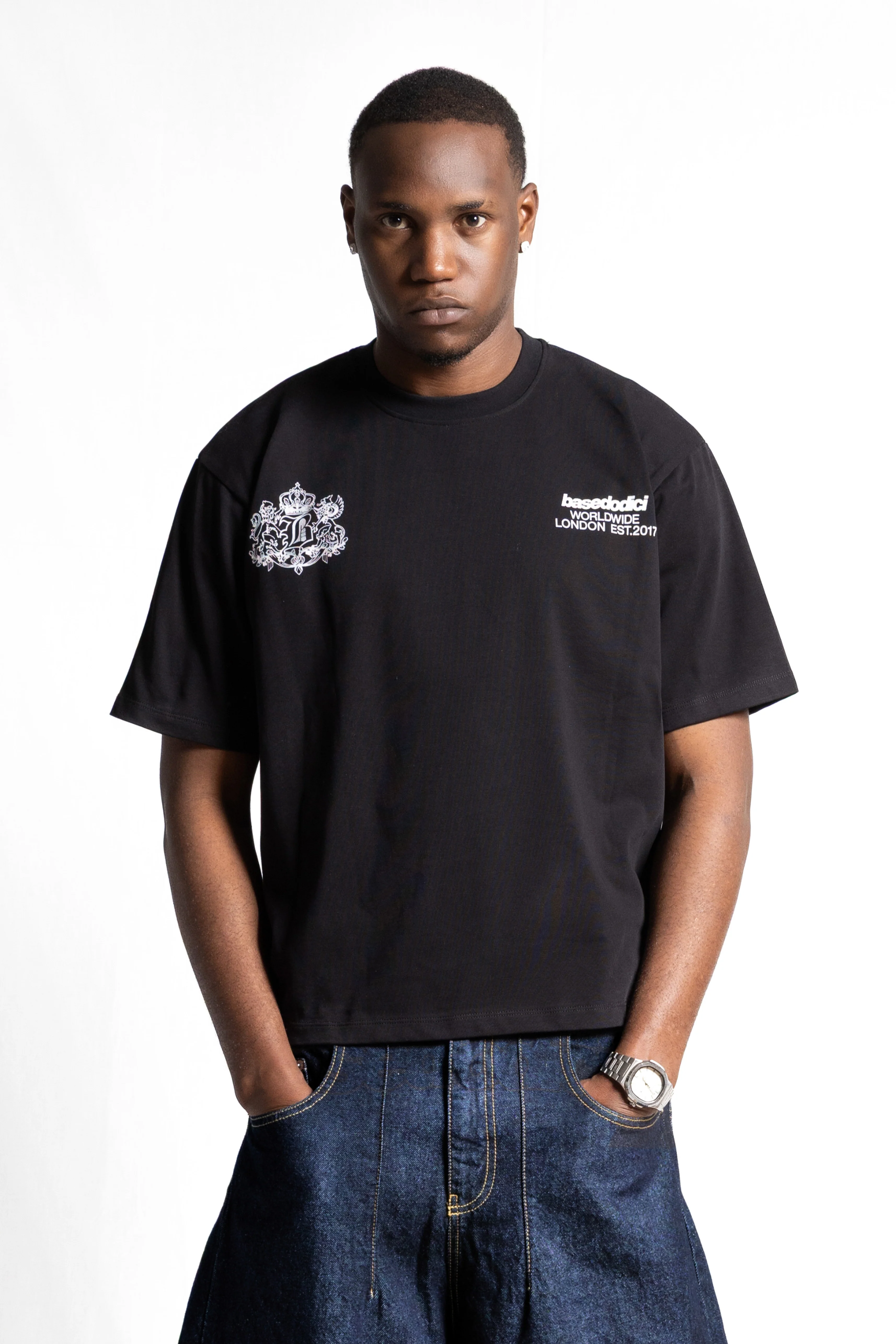 T-Shirt "RUDEBOY LDN" NotBought Black - Image 5