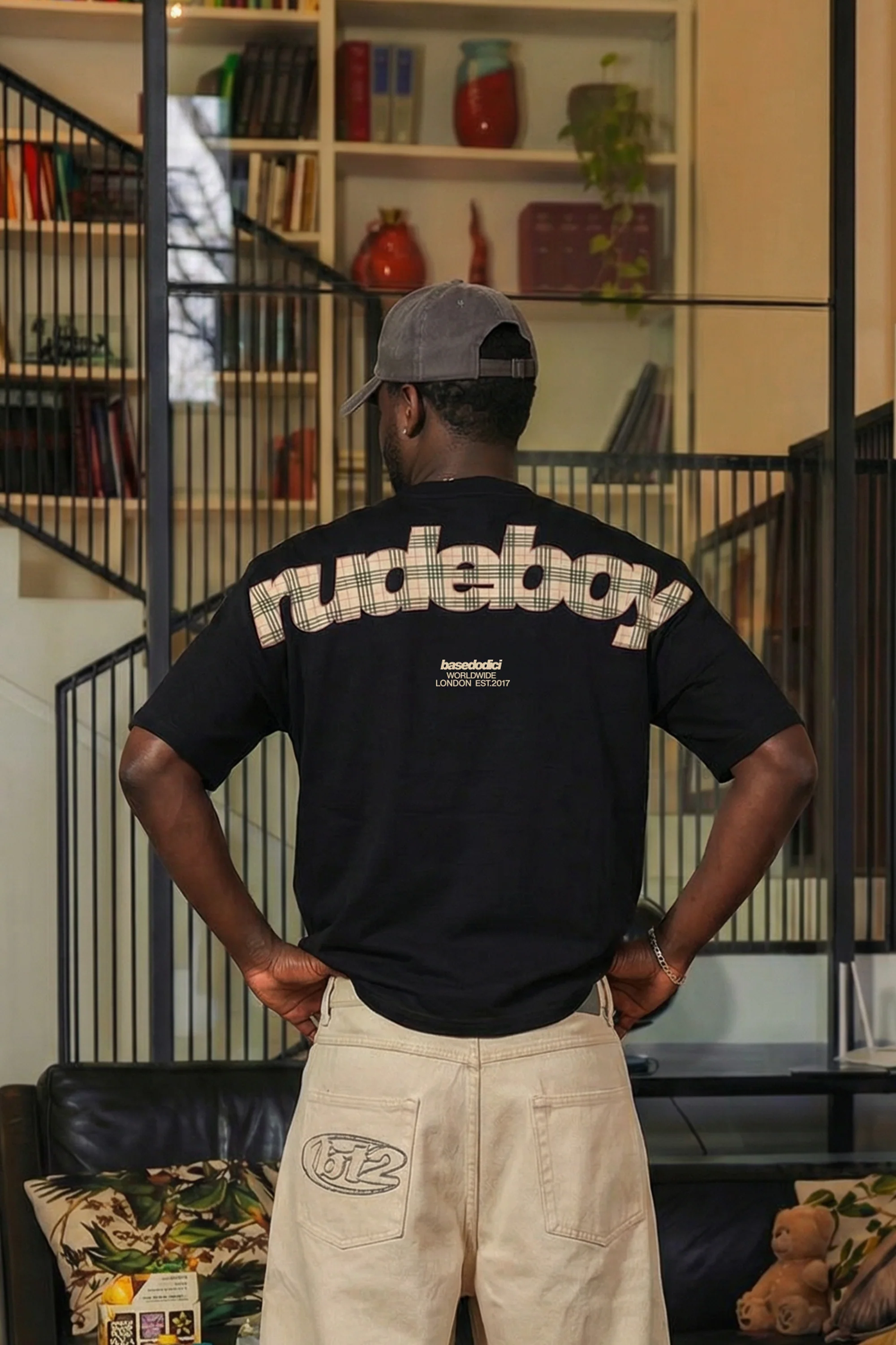 T-Shirt "RUDEBOY LDN" Rudeboy Black - Image 2