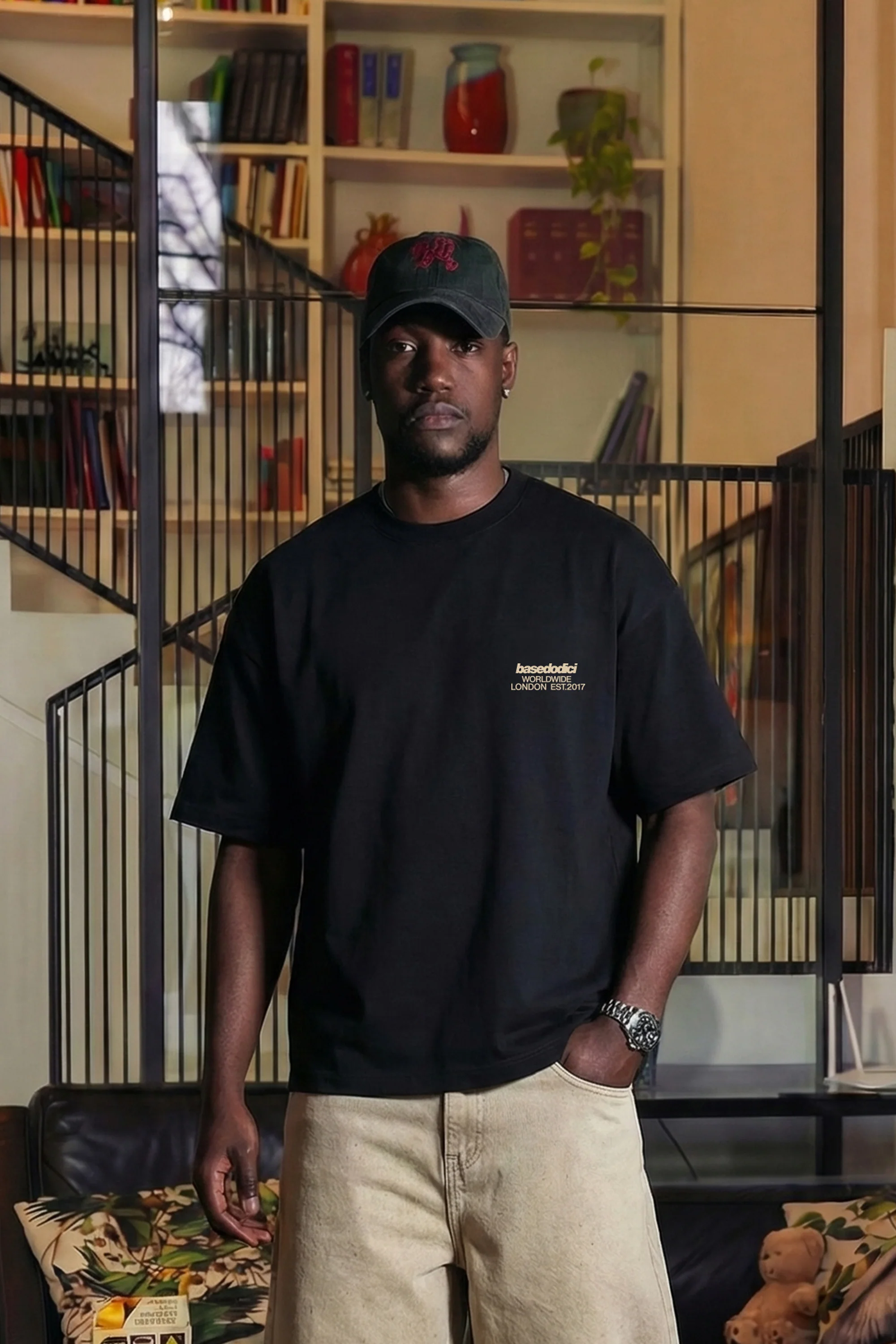 T-Shirt "RUDEBOY LDN" Rudeboy Black - Image 3