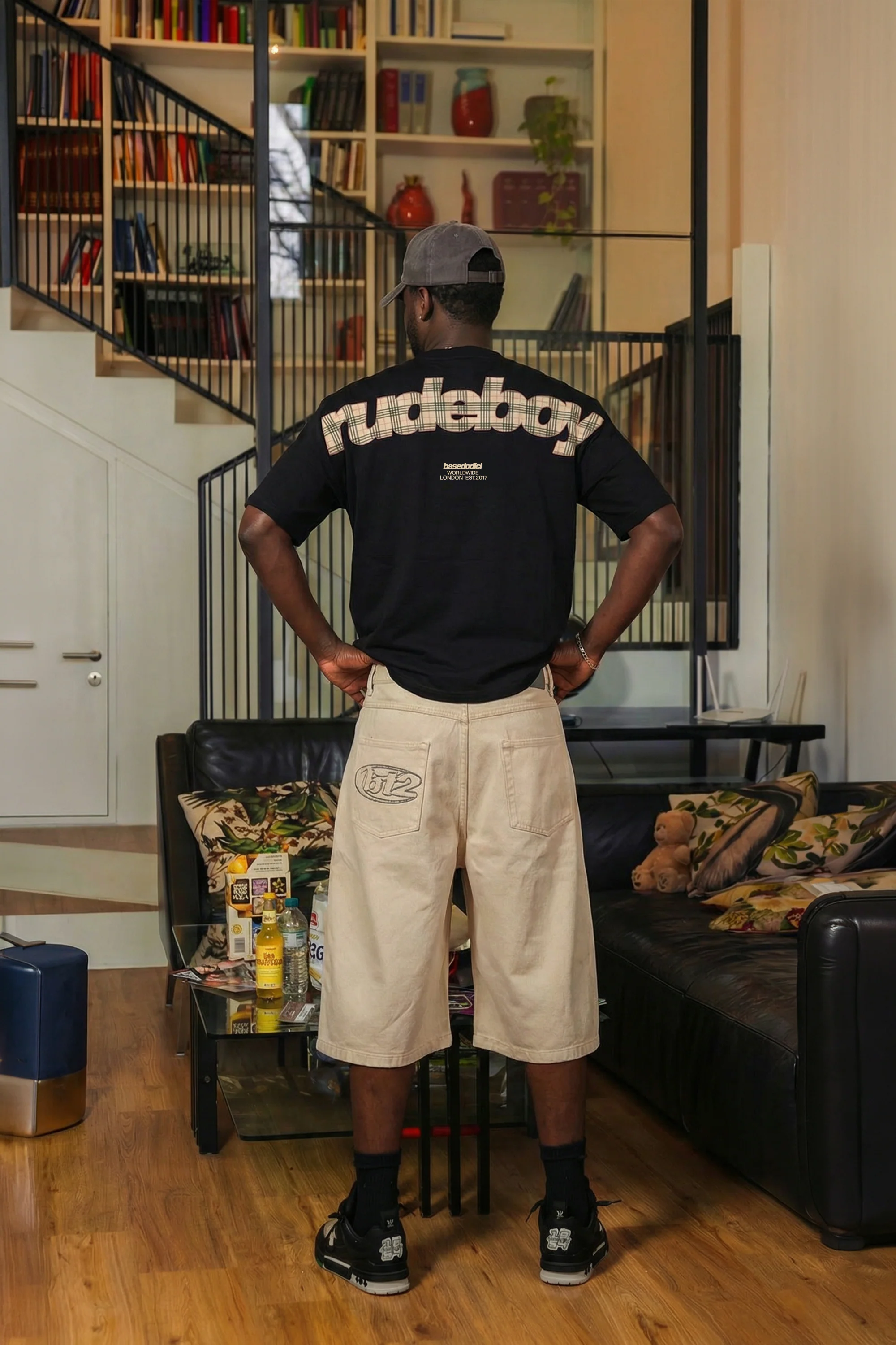 T-Shirt "RUDEBOY LDN" Rudeboy Black - Image 5