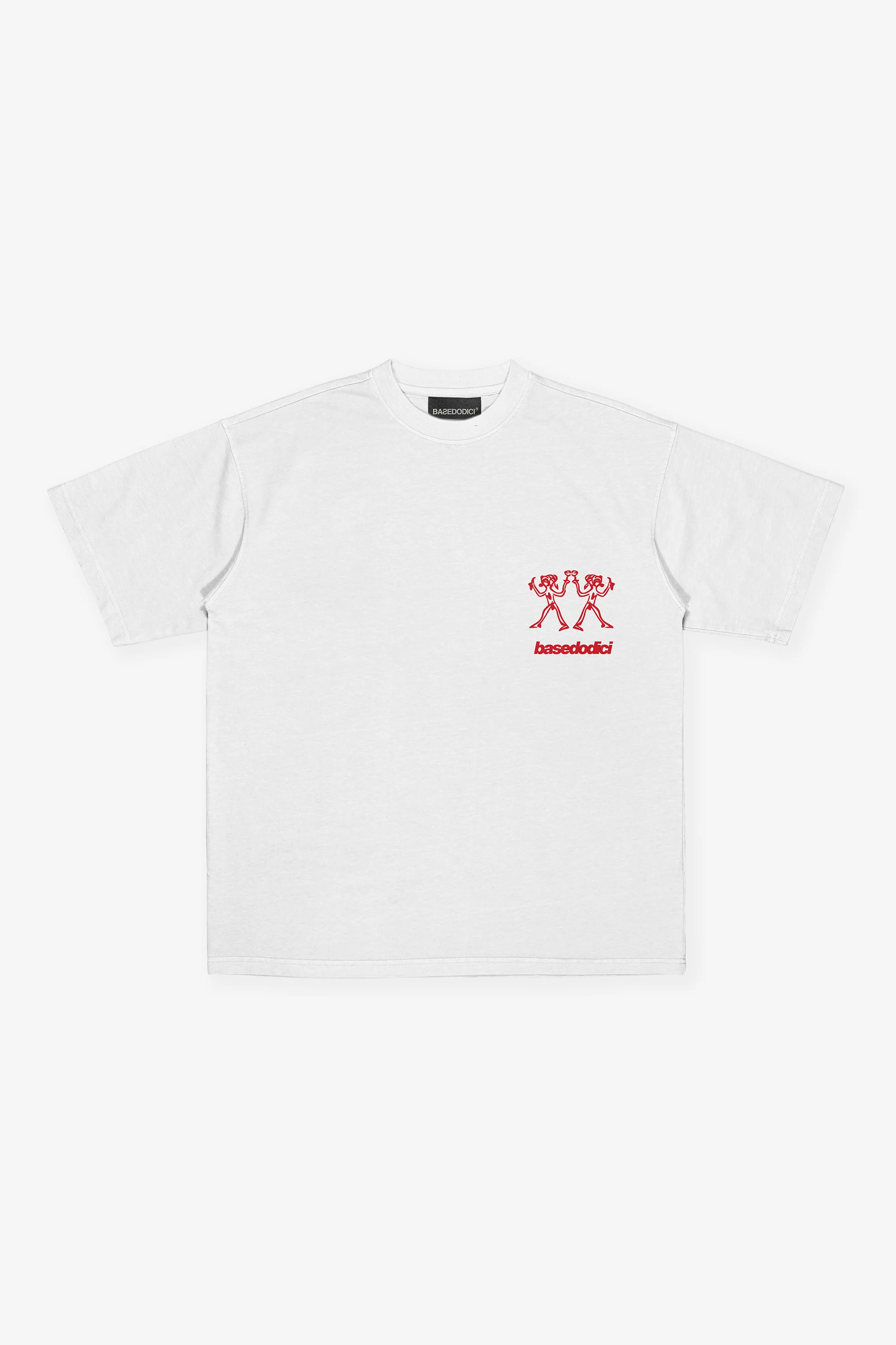 T-Shirt "TAVERNELLExBASEDODICI" Amore White - Image 6