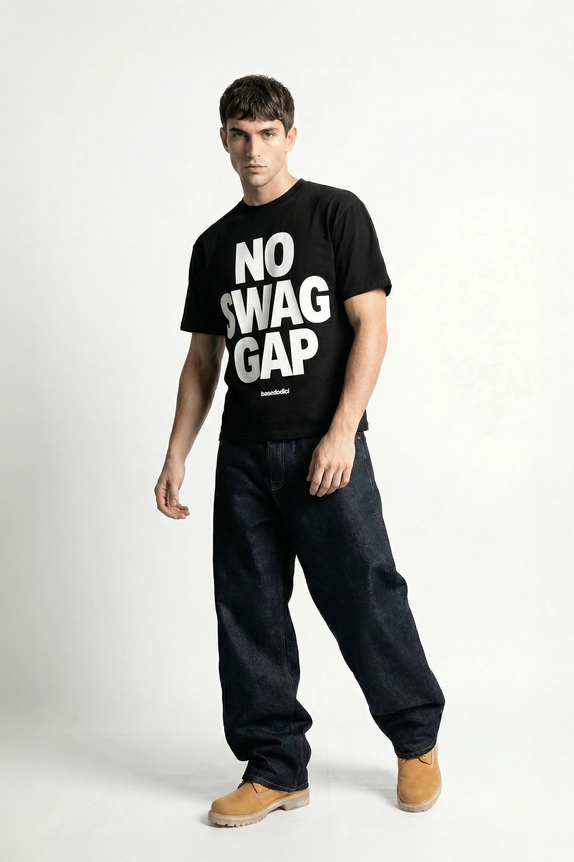 T-Shirt "VALENTINE" NoSwagGap Black - Image 3