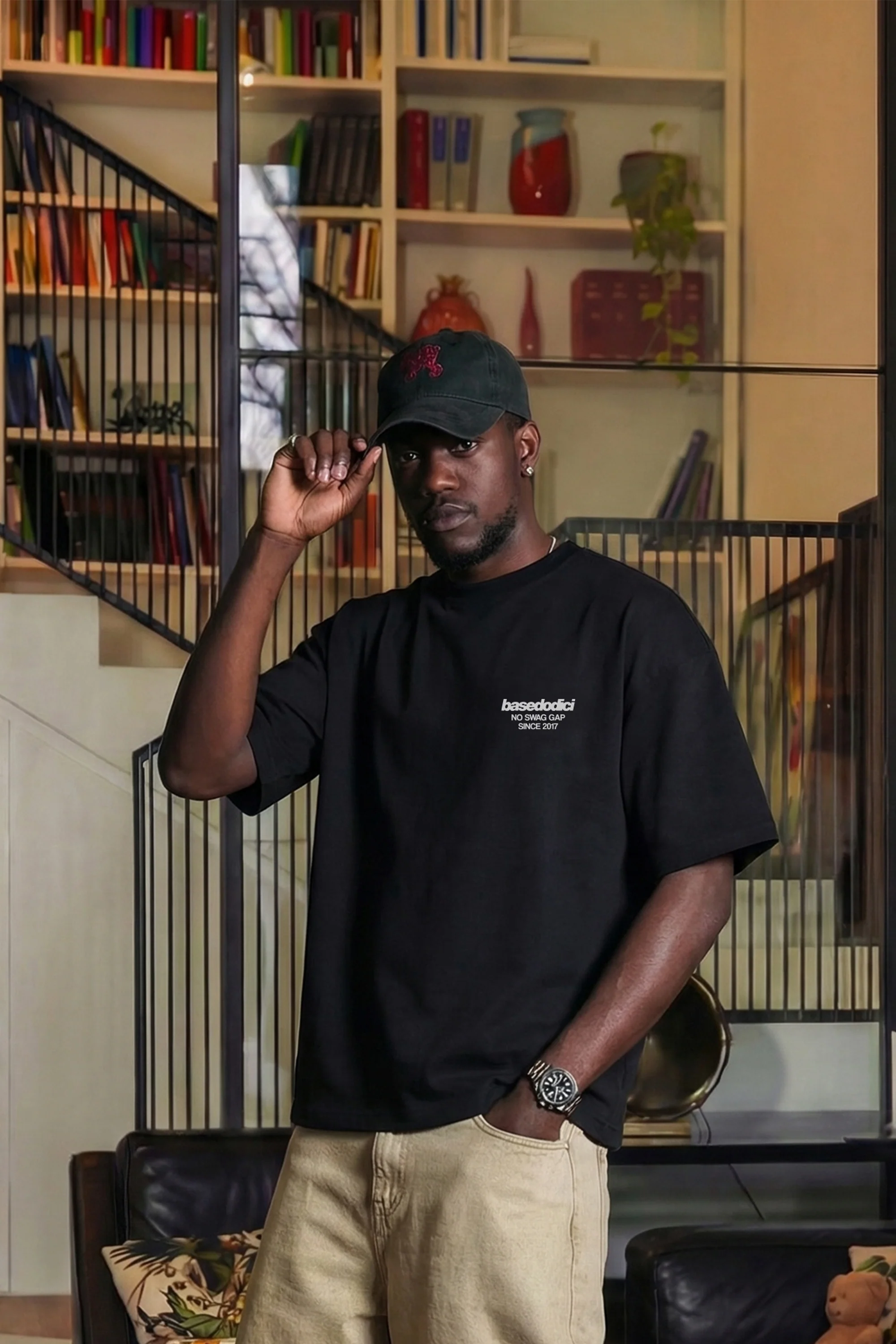 T-Shirt "VALENTINE" Rocky Black - Image 3