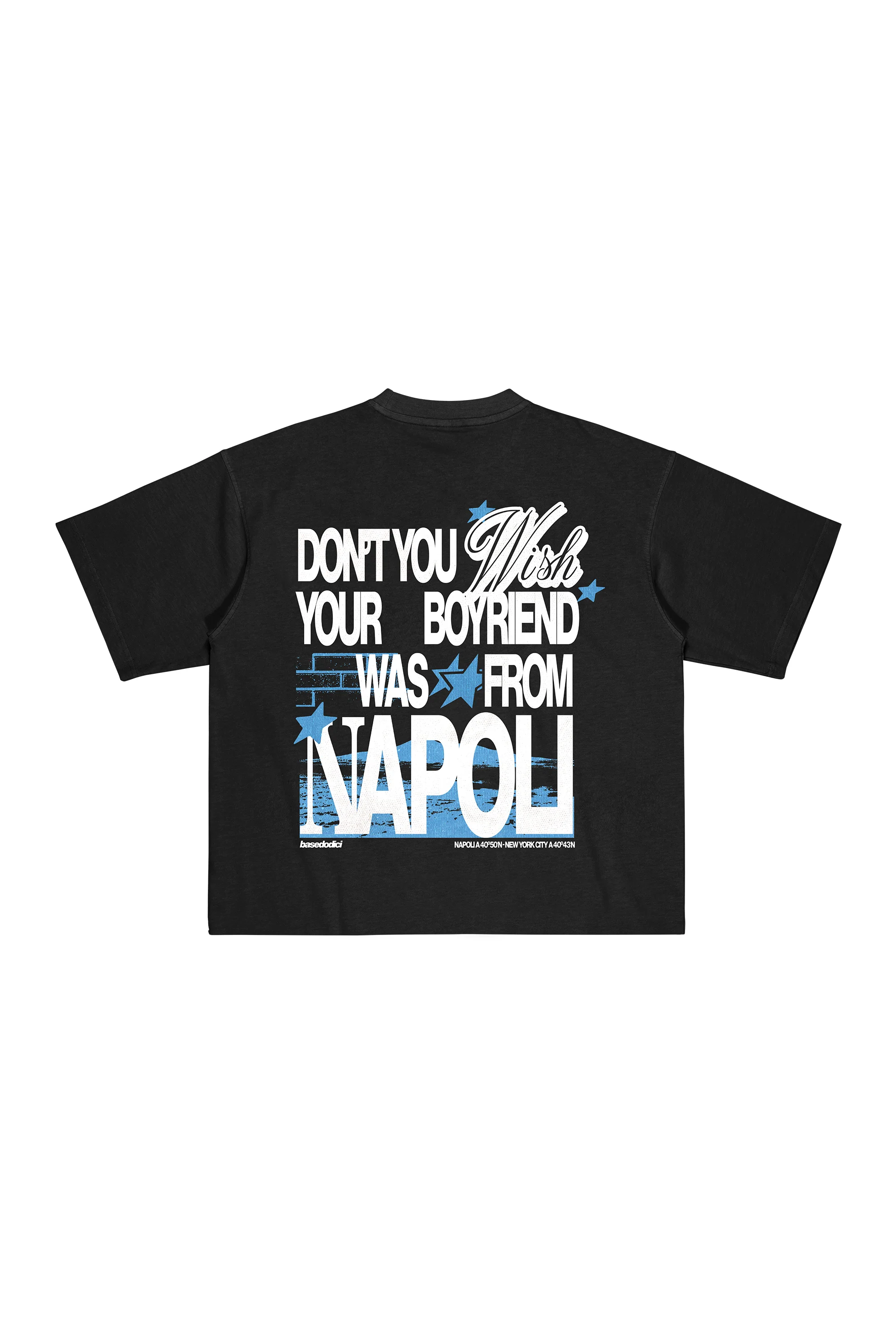 T-Shirt “WISHYOUR” Boyfriend Black