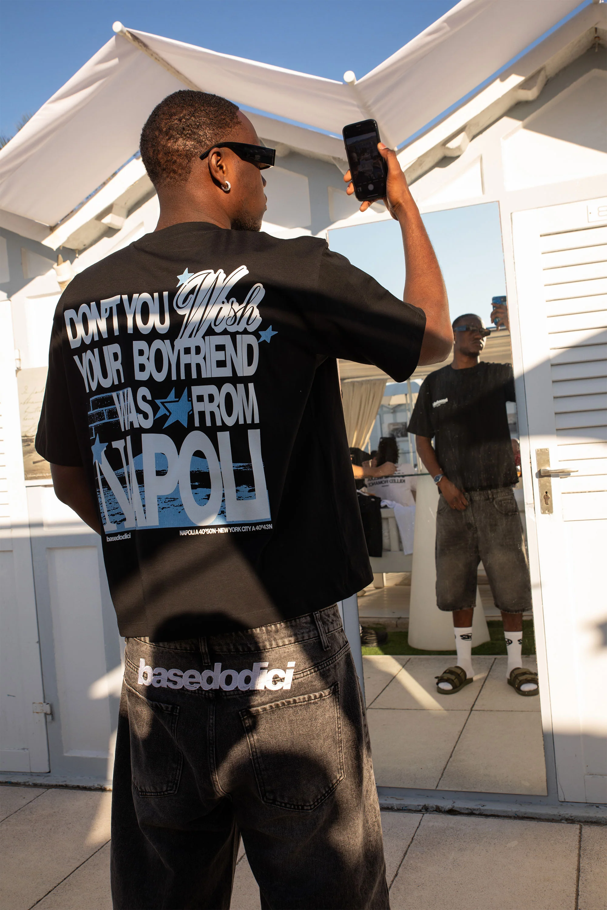 T-Shirt “WISHYOUR” Boyfriend Black - Image 2