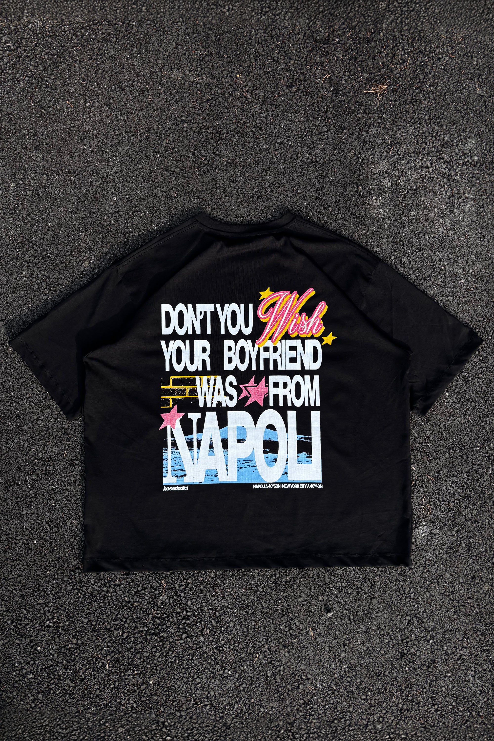 T-Shirt “WISHYOUR” Boyfriend Black/Multi - Image 6