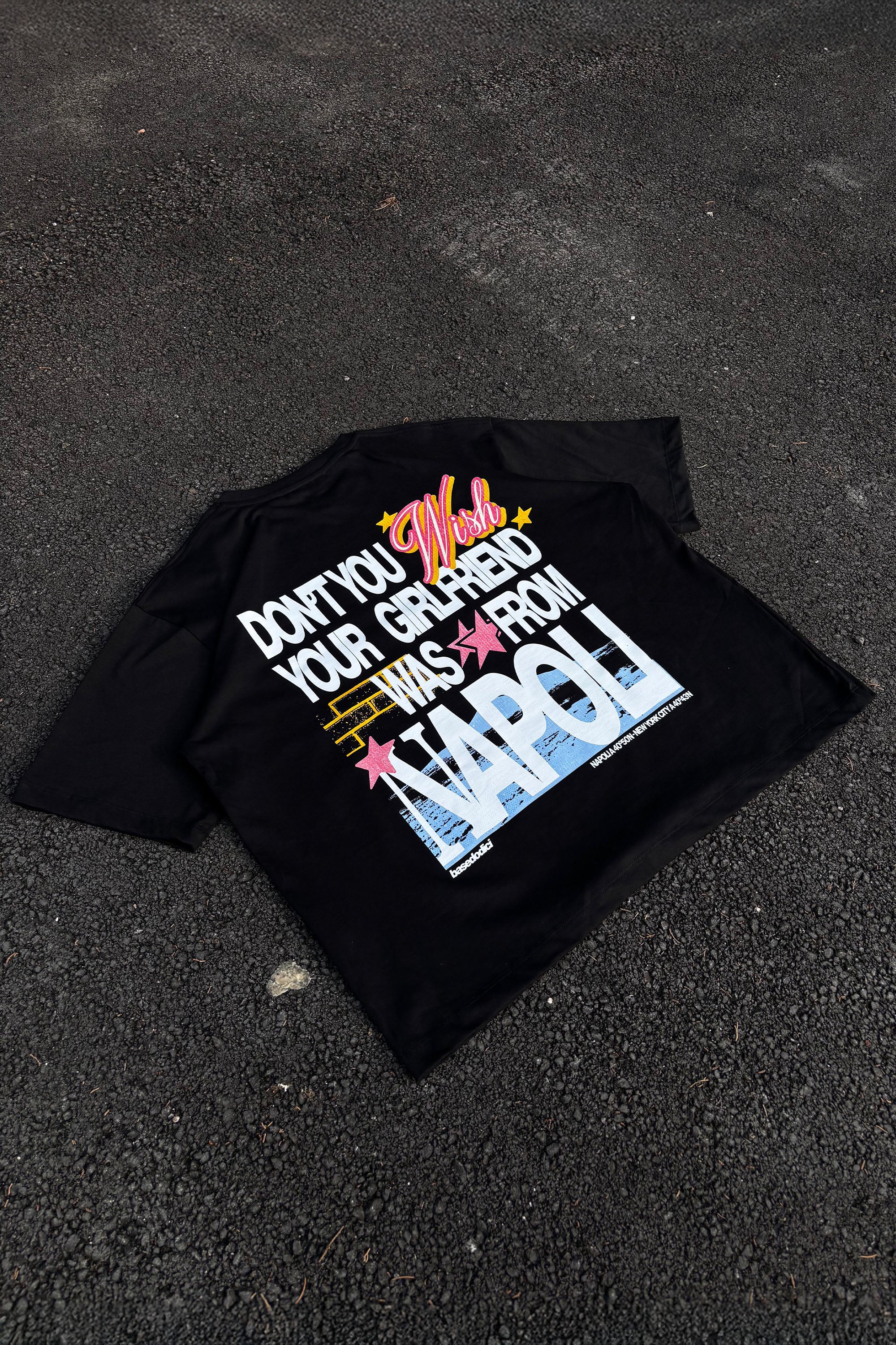 T-Shirt “WISHYOUR” Girlfriend Black/Multi - Image 2