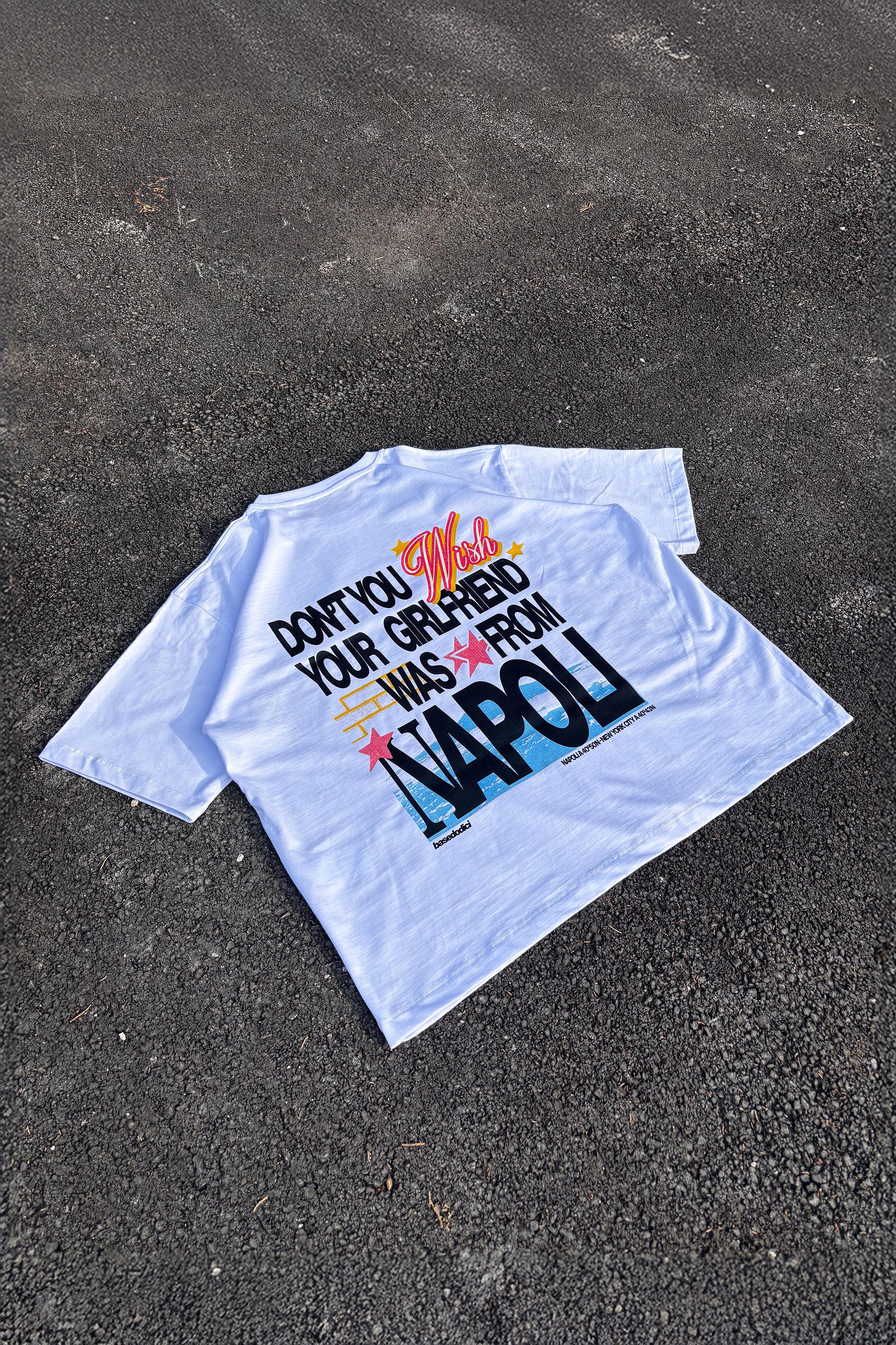 T-Shirt “WISHYOUR” Girlfriend White/Multi - Image 3
